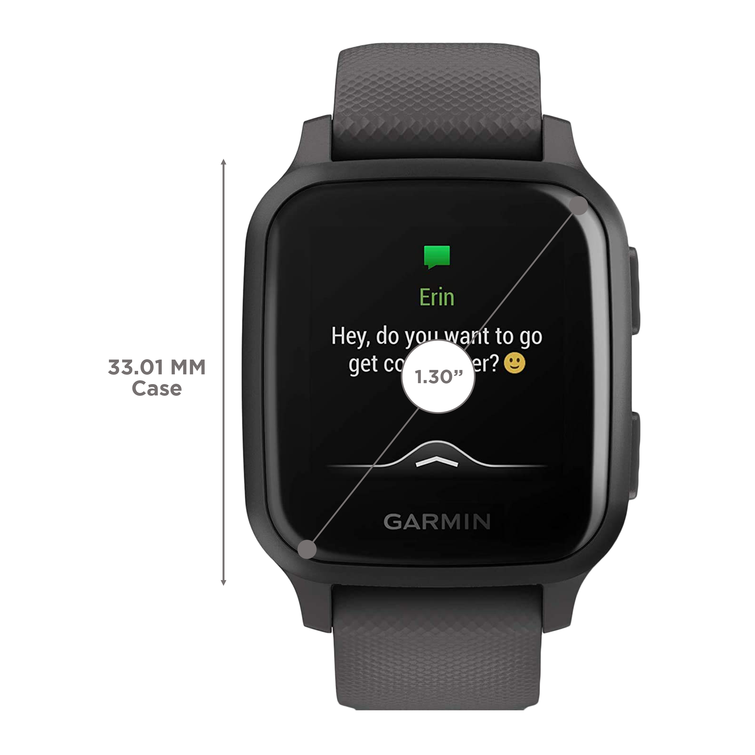 GARMIN Venu Sq Music Edition Smartwatch with Activity Tracker (33.1mm with MIP Display, Water Resistant, Black & Slate Strap)_3