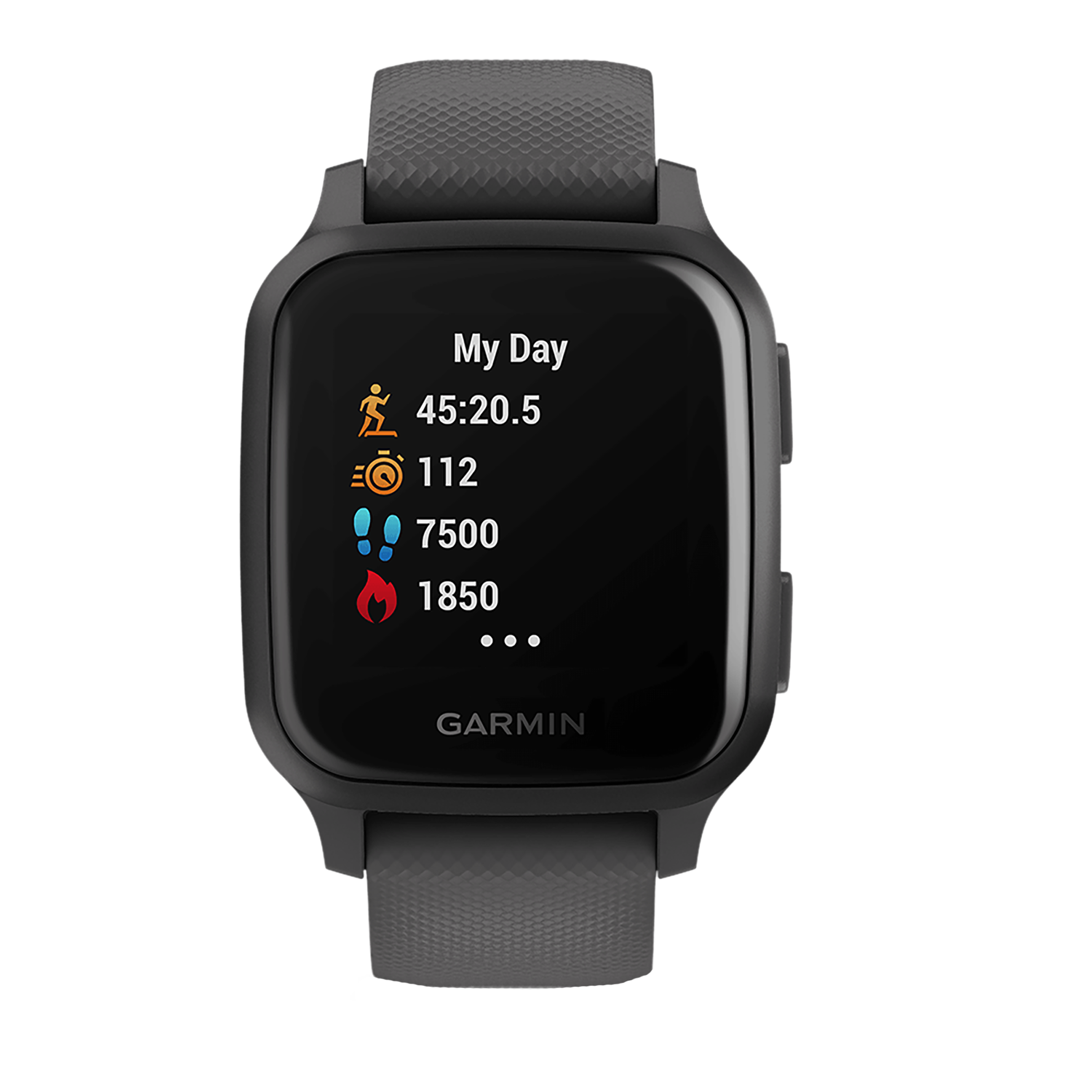 GARMIN Venu Sq Music Edition Smartwatch with Activity Tracker (33.1mm with MIP Display, Water Resistant, Black & Slate Strap)_6