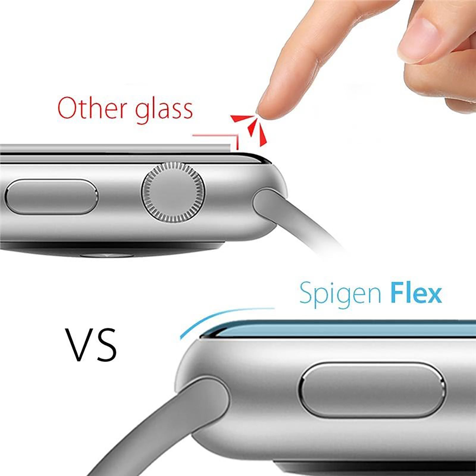 spigen Neo Flex Screen Guard for Apple Watch Series 6 & 4 (40mm) (Scratch Resistant, Transparent) spigen Neo Flex Screen Guard for Apple Watch Series 6 & 4 (40mm) (Scratch Resistant, Transparent)_5