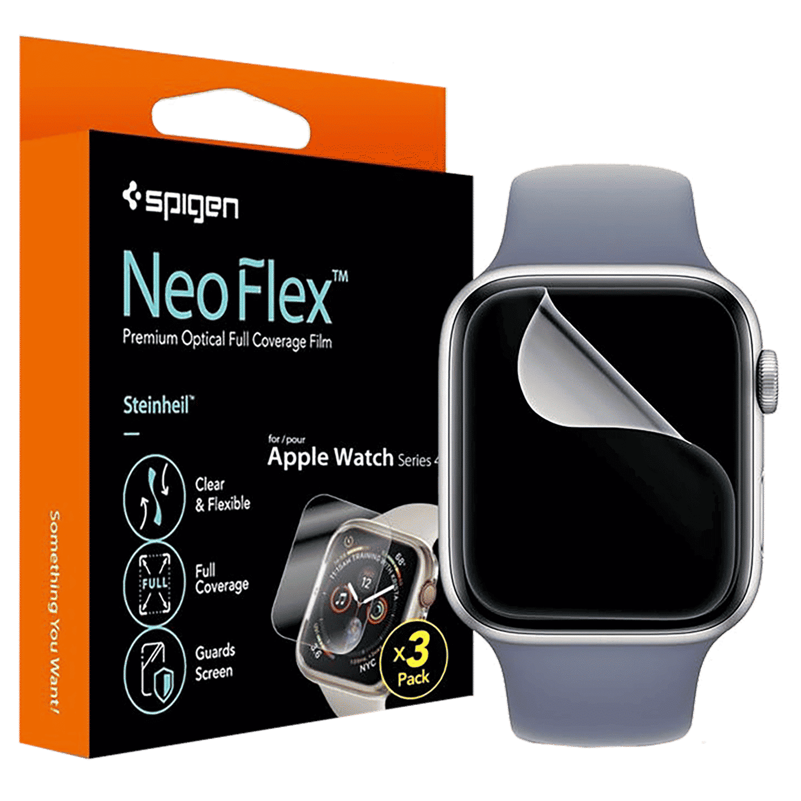 spigen Neo Flex Screen Guard for Apple Watch Series 6 & 4 (40mm) (Scratch Resistant, Transparent) spigen Neo Flex Screen Guard for Apple Watch Series 6 & 4 (40mm) (Scratch Resistant, Transparent)_6