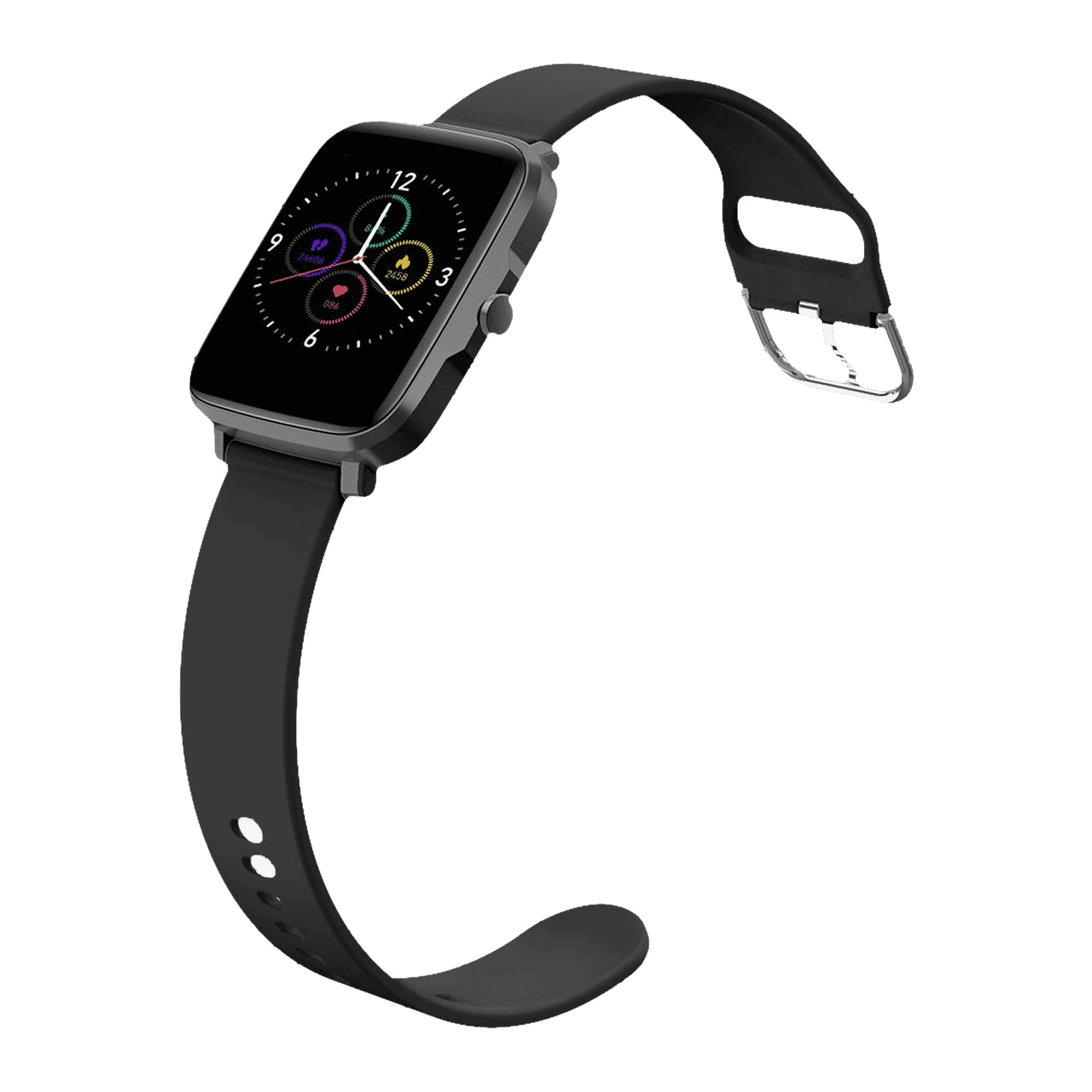 STYX Neo Smartwatch with Health Monitoring (39.4mm IPS Color Display, IP68 Water Resistant, Carbon Black Strap)_7