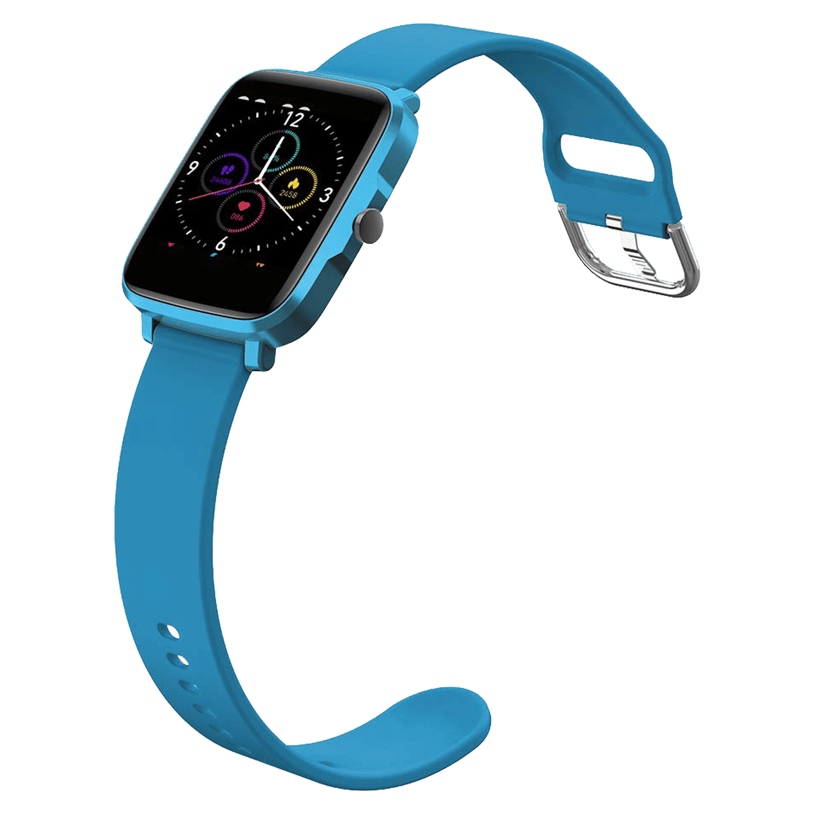 STYX Neo Smartwatch with Health Monitoring (39.4mm IPS Color Display, IP68 Water Resistant, Electric Blue Strap)_8