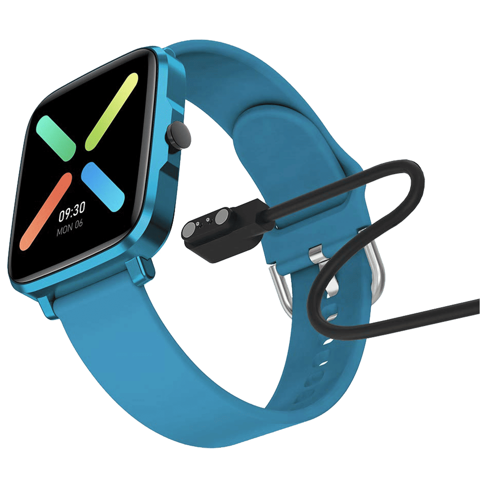 STYX Neo Smartwatch with Health Monitoring (39.4mm IPS Color Display, IP68 Water Resistant, Electric Blue Strap)_11