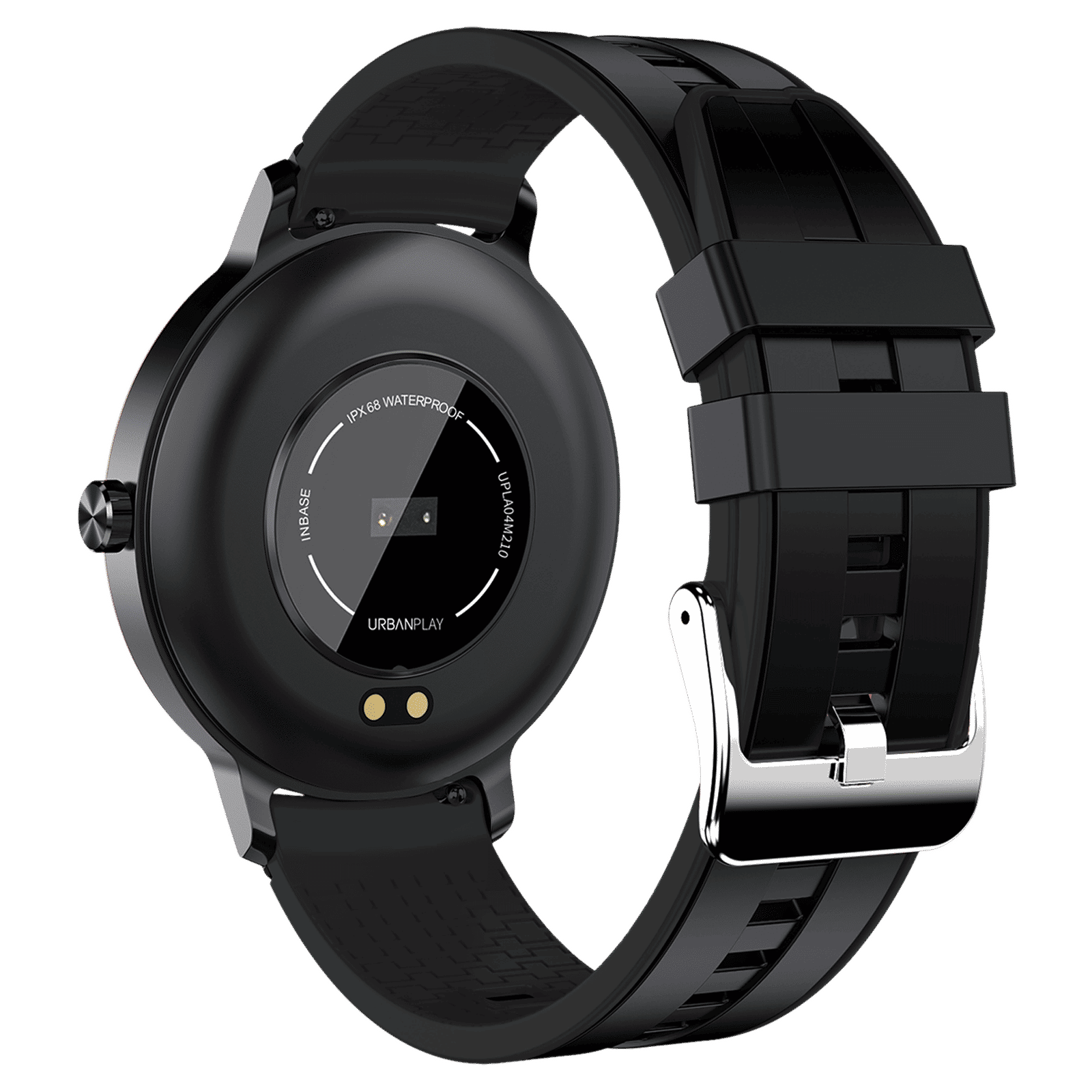 in base Urban Play Smartwatch with Bluetooth Calling (33.02mm IPS LCD Display, IP68 Water Resistant, Black Strap)_5