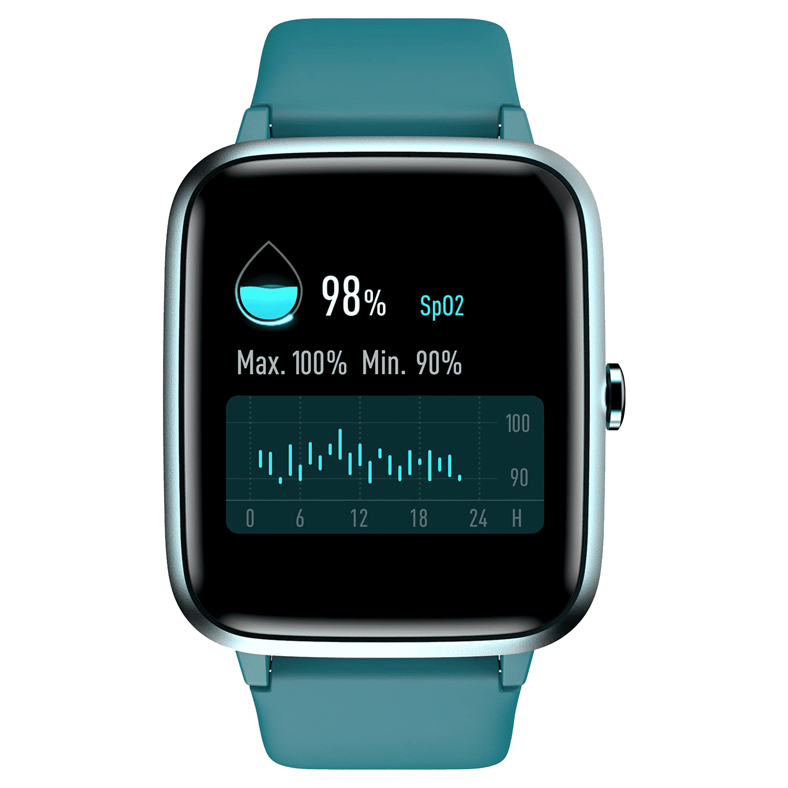 noise ColorFit Pro 2 Smartwatch with Activity Tracker (33mm LCD Display, IP68 Waterproof, Teal Green Strap)_1