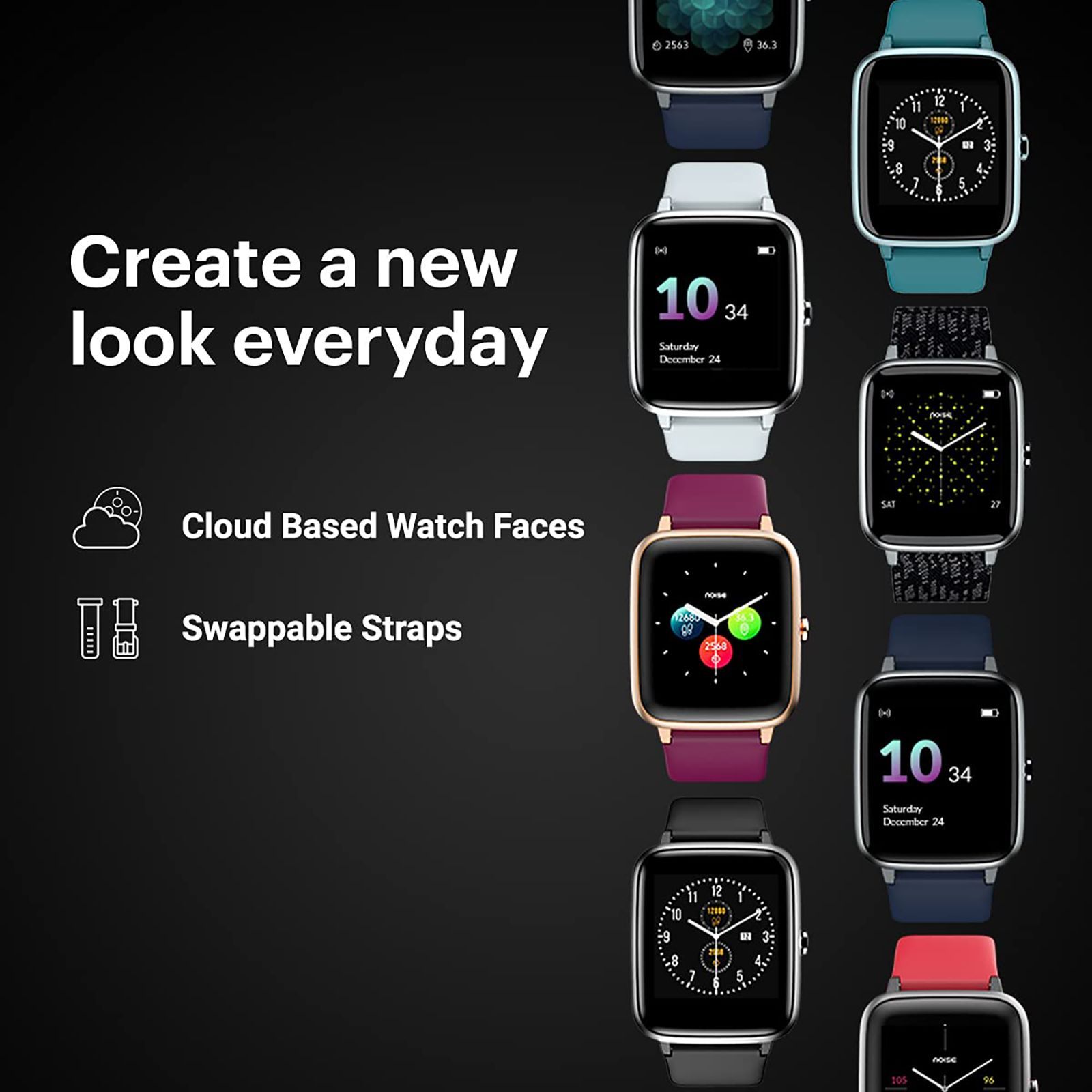 noise ColorFit Pro 2 Smartwatch with Activity Tracker (33mm LCD Display, IP68 Waterproof, Teal Green Strap)_12