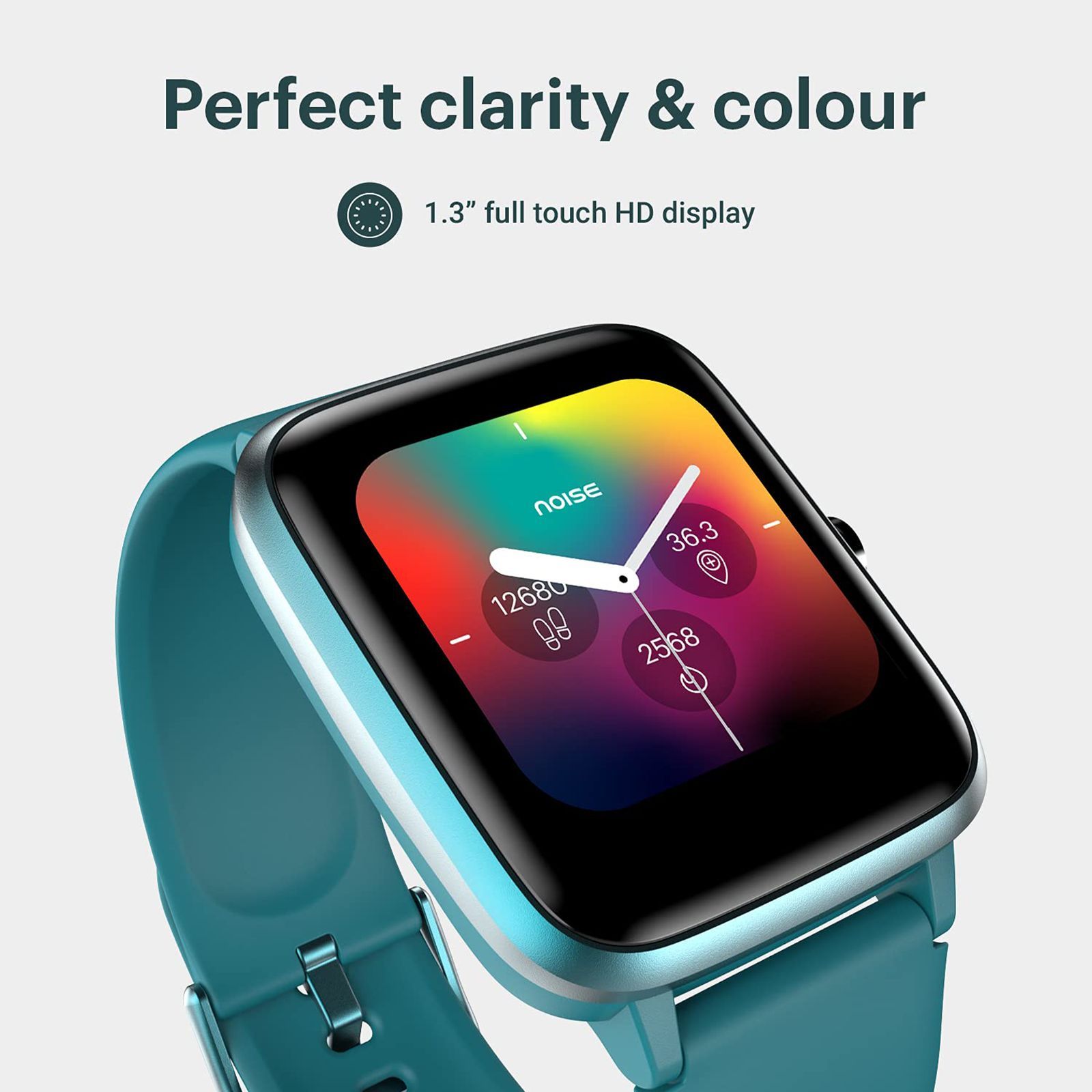 noise ColorFit Pro 2 Smartwatch with Activity Tracker (33mm LCD Display, IP68 Waterproof, Teal Green Strap)_17