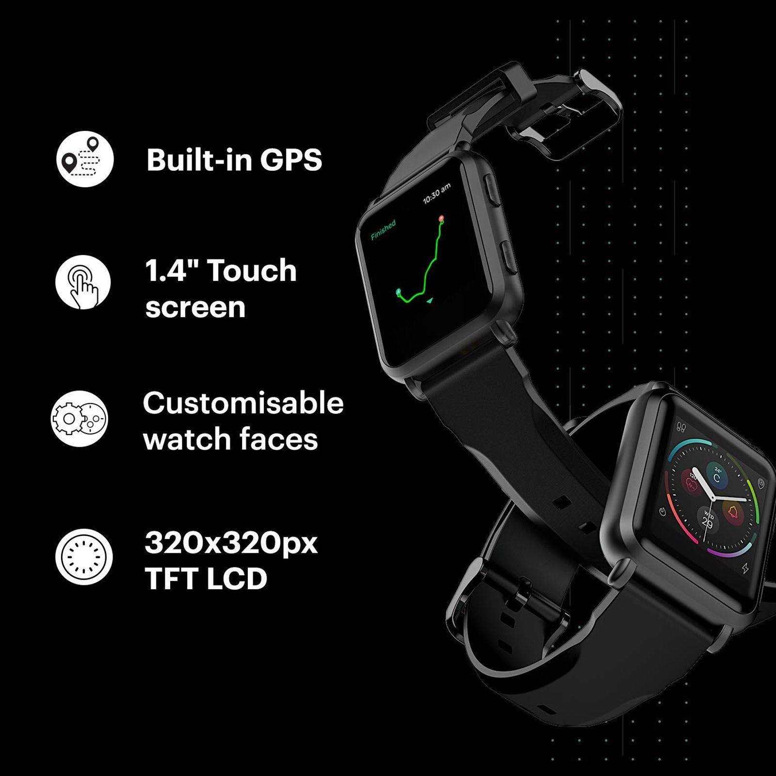 noise ColorFit Nav Plus Smartwatch (GPS, 35.56mm) (Stress monitor, wrb-sw-navplus-std, Stealth Black, Silicone) noise ColorFit Nav Plus Smartwatch (GPS, 35.56mm) (Stress monitor, wrb-sw-navplus-std, Stealth Black, Silicone)_8