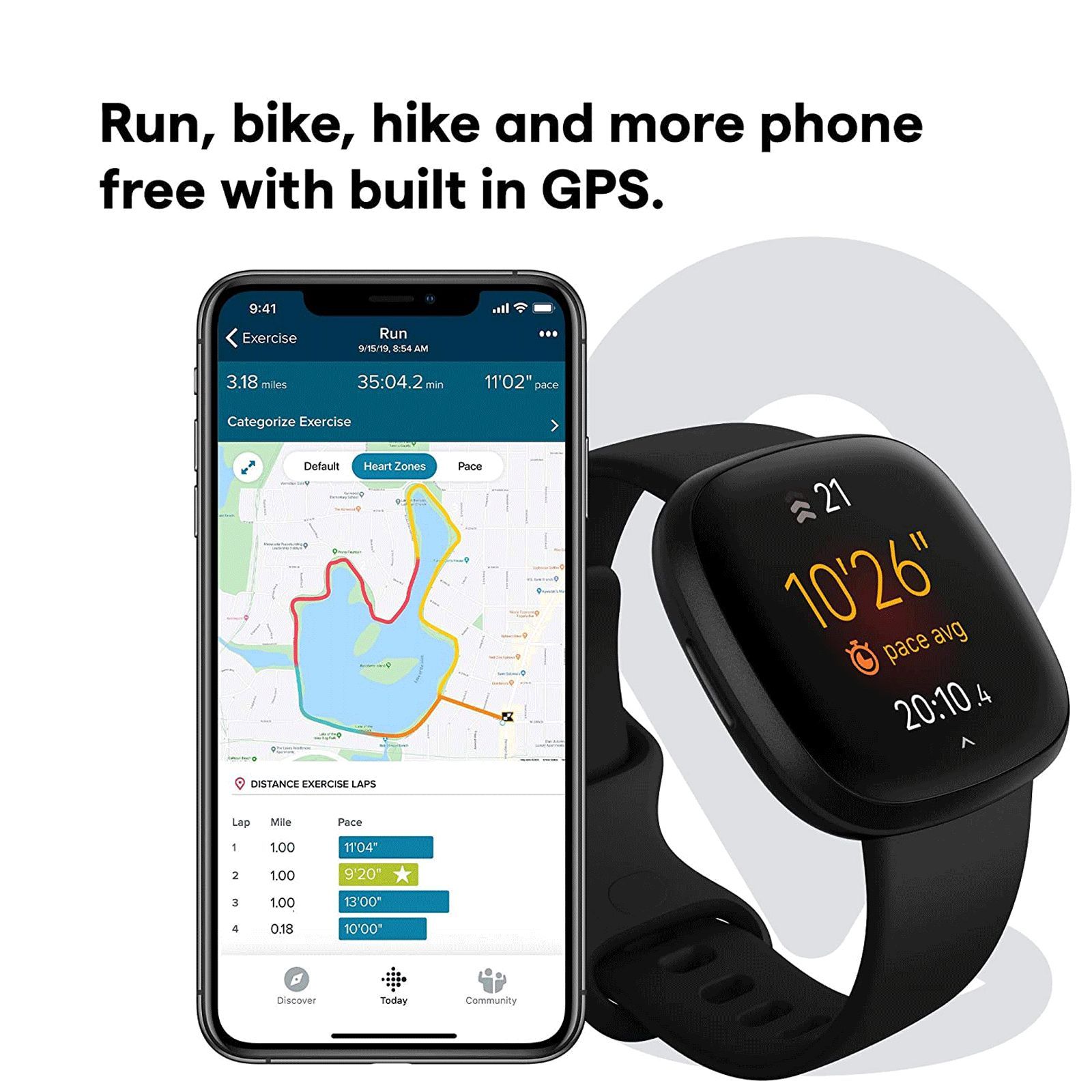 fitbit Versa 3 Smartwatch with Bluetooth Calling (40.4mm AMOLED Display, 50 Meter Water Resistant, Black Strap)_9