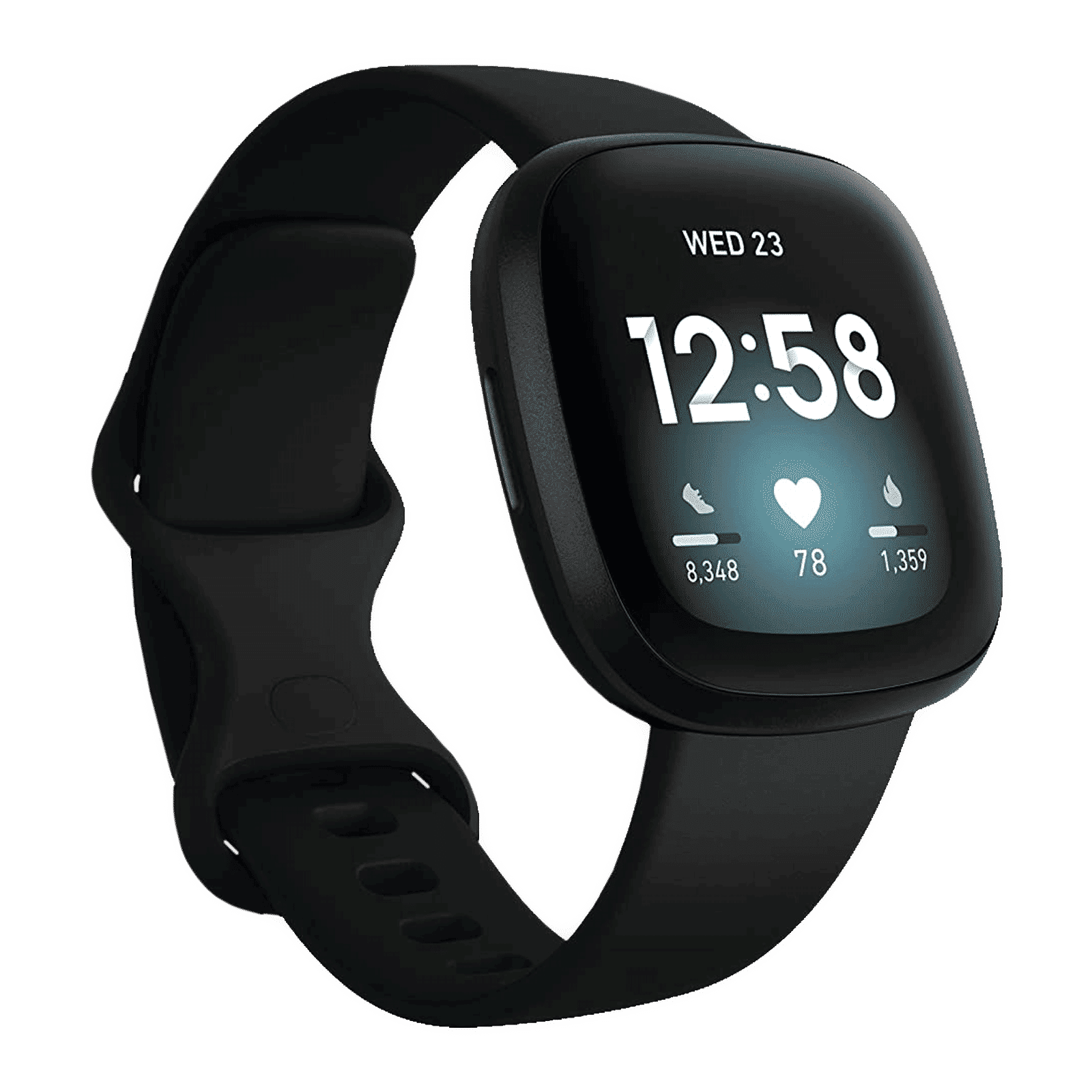 fitbit Versa 3 Smartwatch with Bluetooth Calling (40.4mm AMOLED Display, 50 Meter Water Resistant, Black Strap)_4
