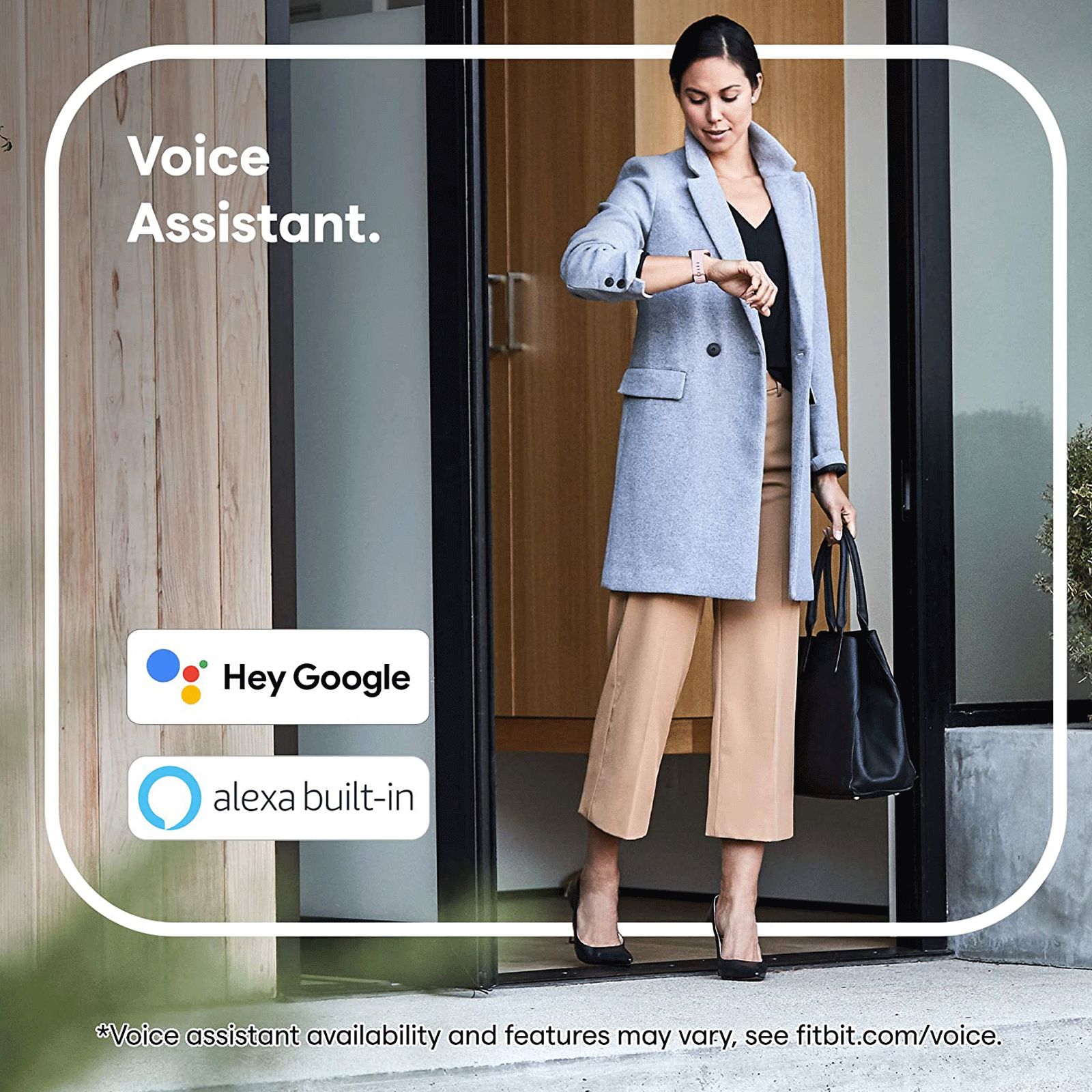 fitbit Versa 3 Smartwatch with Bluetooth Calling (40mm AMOLED Display, 50 Meter Water Resistant, Pink Clay Strap)_7