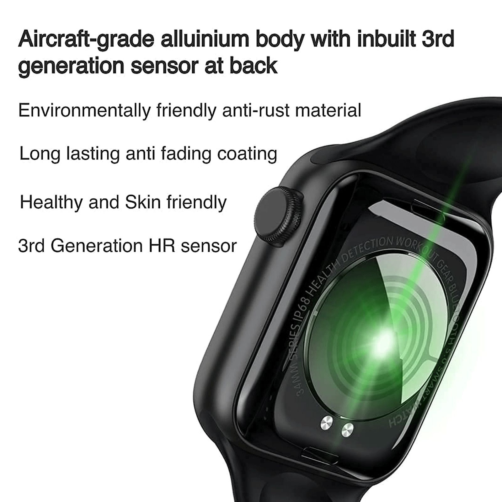 eOnz Elite Smartwatch with Activity Tracker (45mm AMOLED Display, IP68 Waterproof, Black Strap)_7