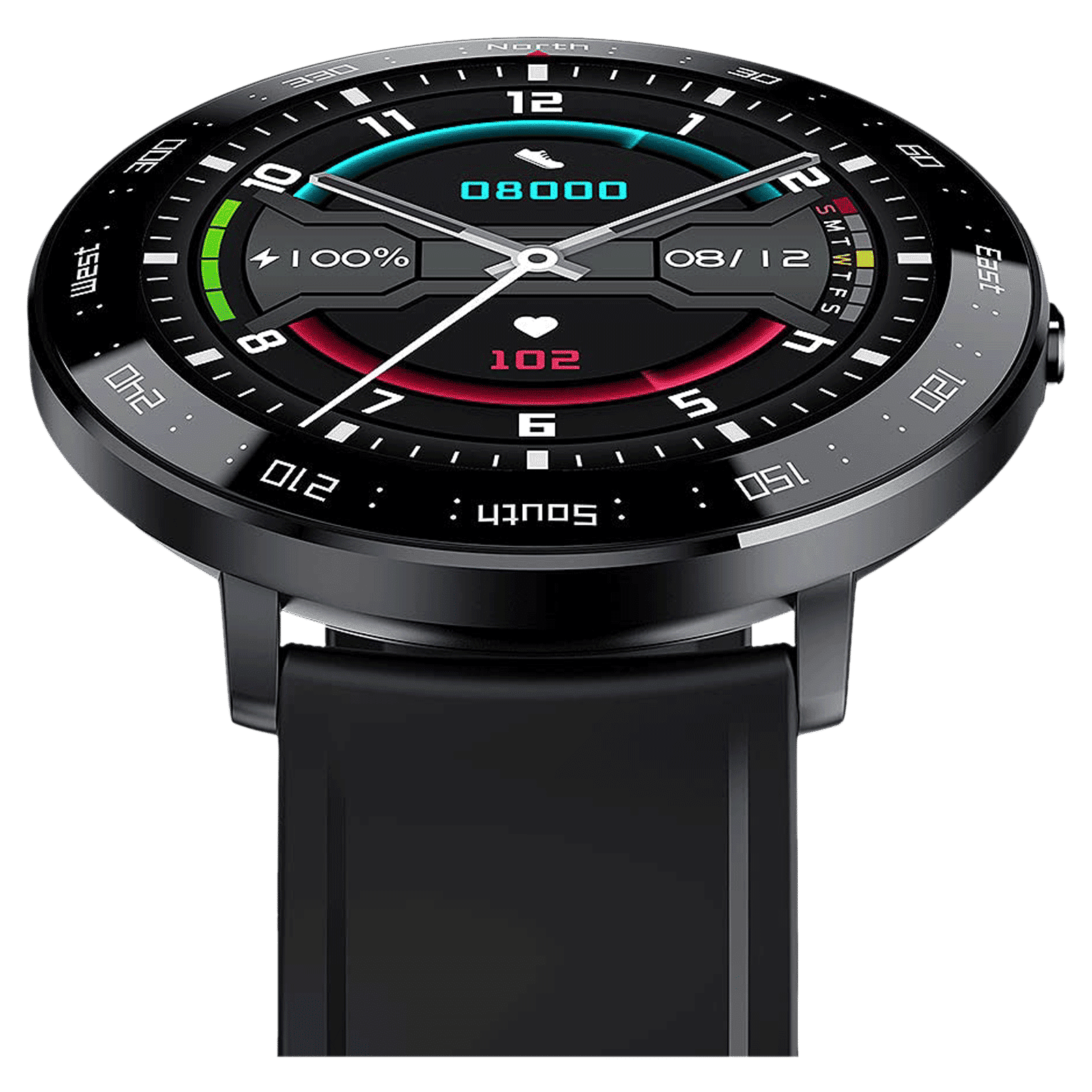 eOnz North Edge Keep NL03 Smartwatch with Camera Control (32.5mm HD IPS Display, IP67 Water Resistant, Black Strap)_8