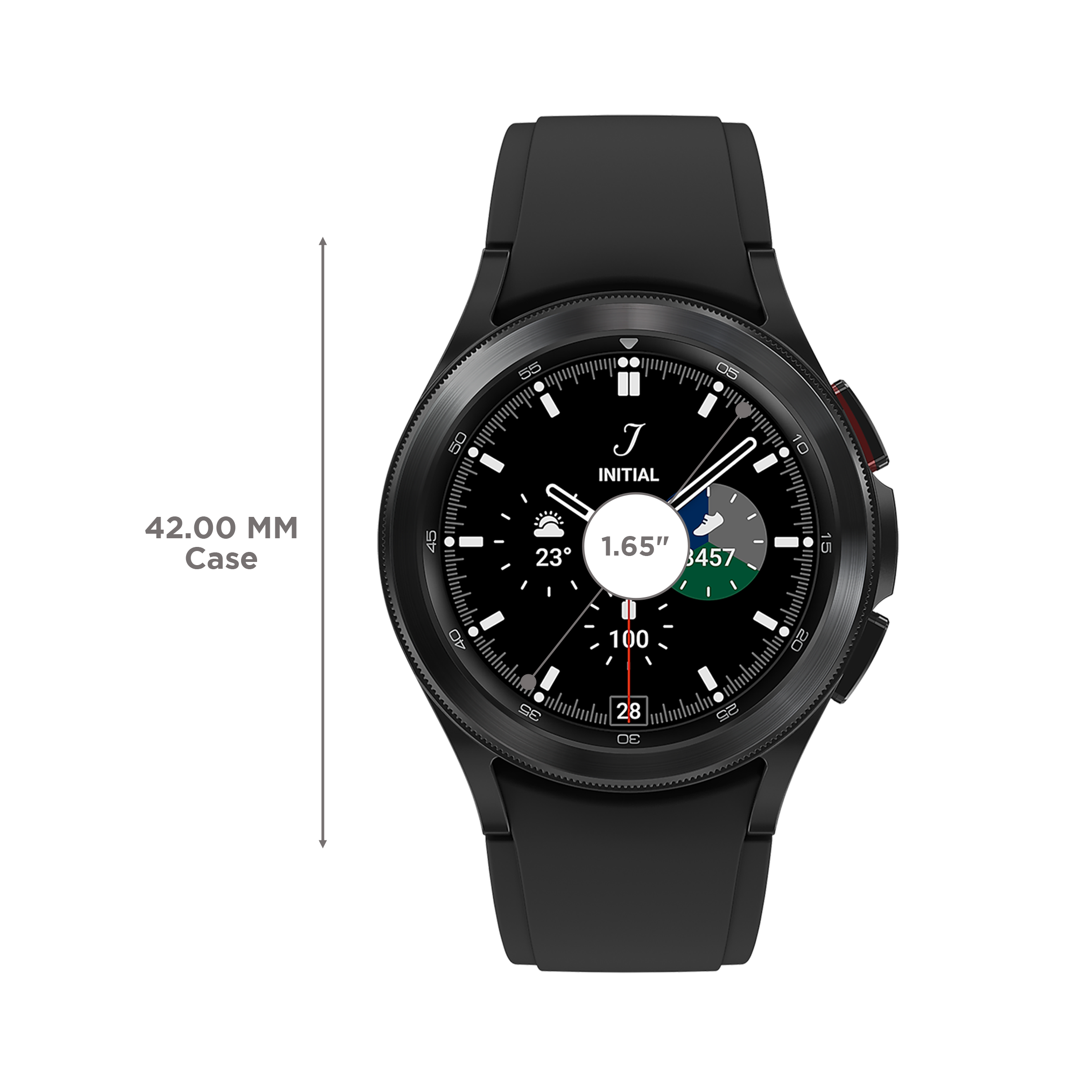 SAMSUNG Galaxy Watch4 Classic GPS+Wi-Fi+Bluetooth Wear OS Smartwatch (42mm Super AMOLED Display, Water Resistant, Black Strap)_3