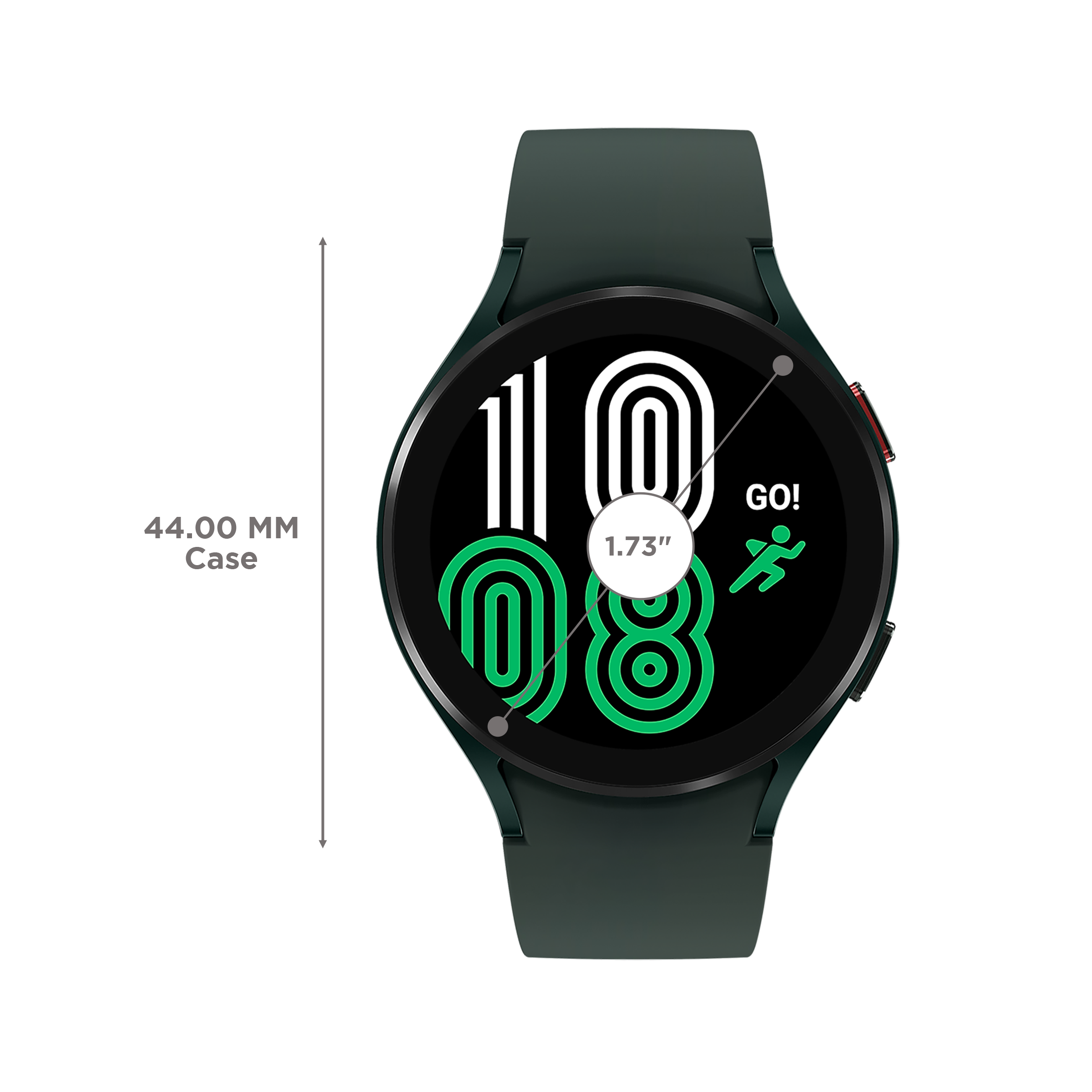 SAMSUNG Galaxy Watch4 GPS+Wi-Fi+Bluetooth Wear OS Smartwatch (44mm Super AMOLED Display, Water Resistant, Green Strap)_3