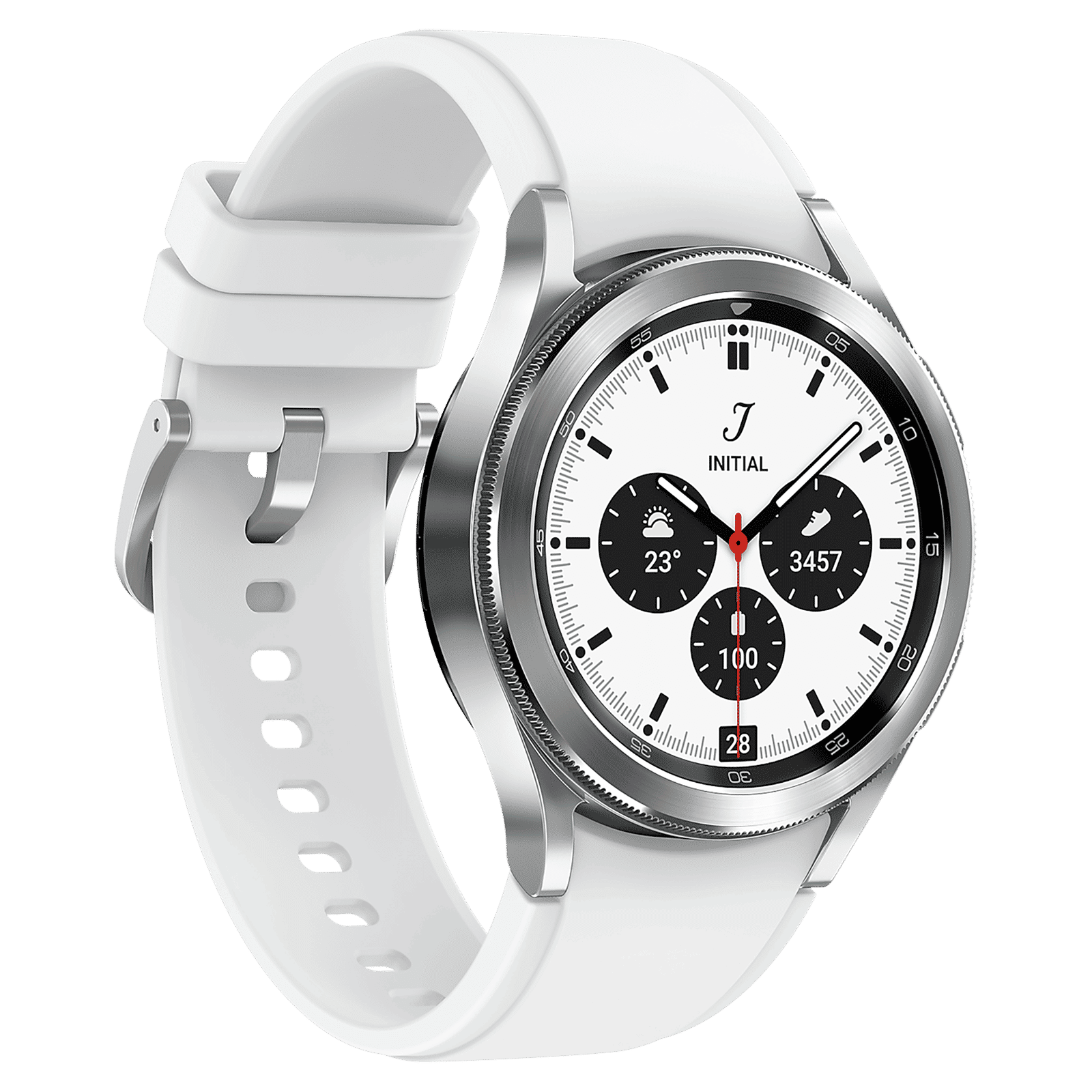 SAMSUNG Galaxy Watch4 Classic Smartwatch with Activity Tracker (42mm Super AMOLED Display, Water Resistant, Silver Strap) SAMSUNG Galaxy Watch4 Classic Smartwatch with Activity Tracker (42mm Super AMOLED Display, Water Resistant, Silver Strap)_6