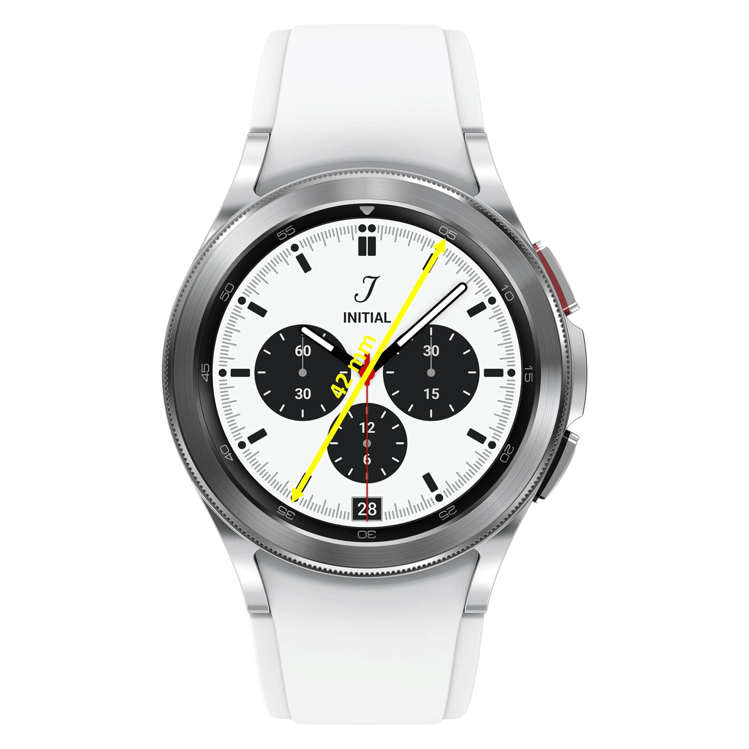 SAMSUNG Galaxy Watch4 Classic GPS+Wi-Fi+4G SIM+Bluetooth Wear OS Smartwatch (42mm Super AMOLED Display, Sweat Resistant, Silver Strap)_9