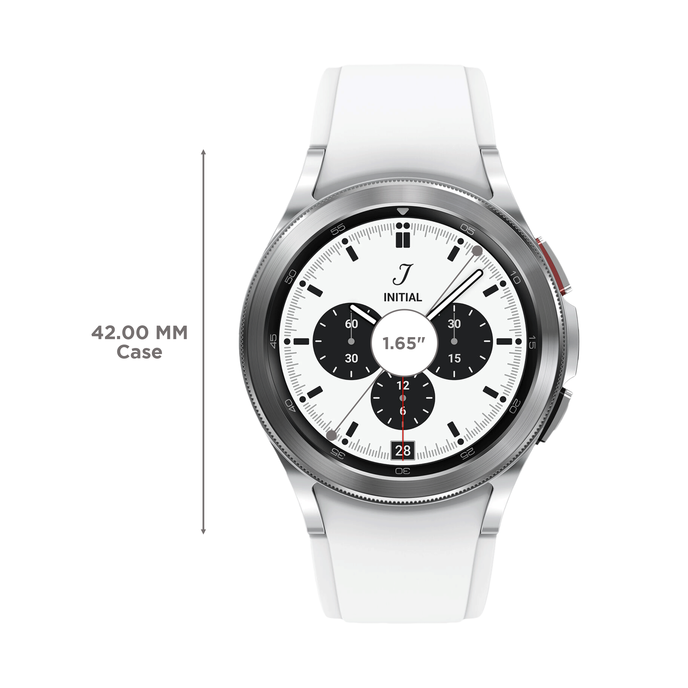 SAMSUNG Galaxy Watch4 Classic GPS+Wi-Fi+4G SIM+Bluetooth Wear OS Smartwatch (42mm Super AMOLED Display, Sweat Resistant, Silver Strap)_3