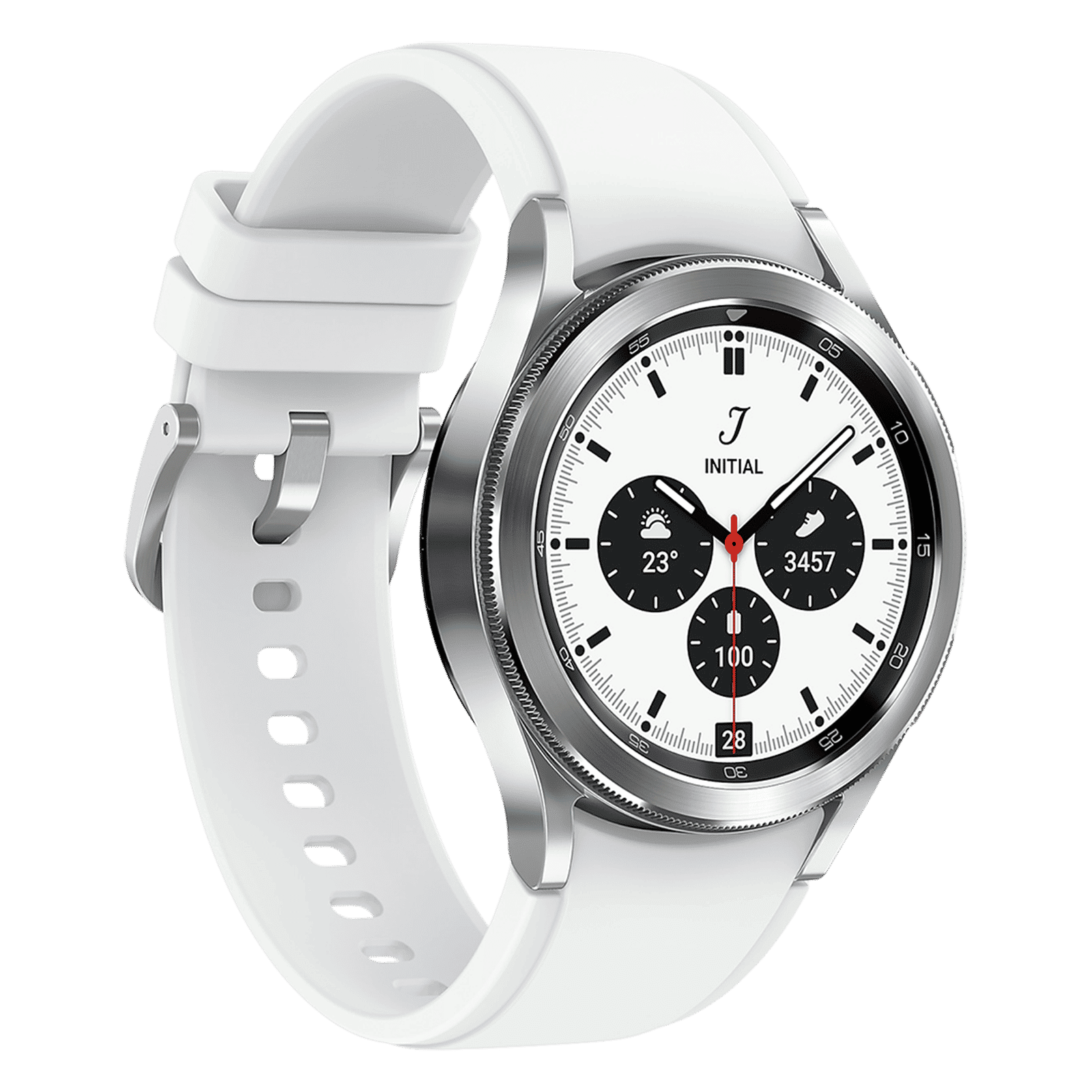 SAMSUNG Galaxy Watch4 Classic GPS+Wi-Fi+4G SIM+Bluetooth Wear OS Smartwatch (42mm Super AMOLED Display, Sweat Resistant, Silver Strap)_6