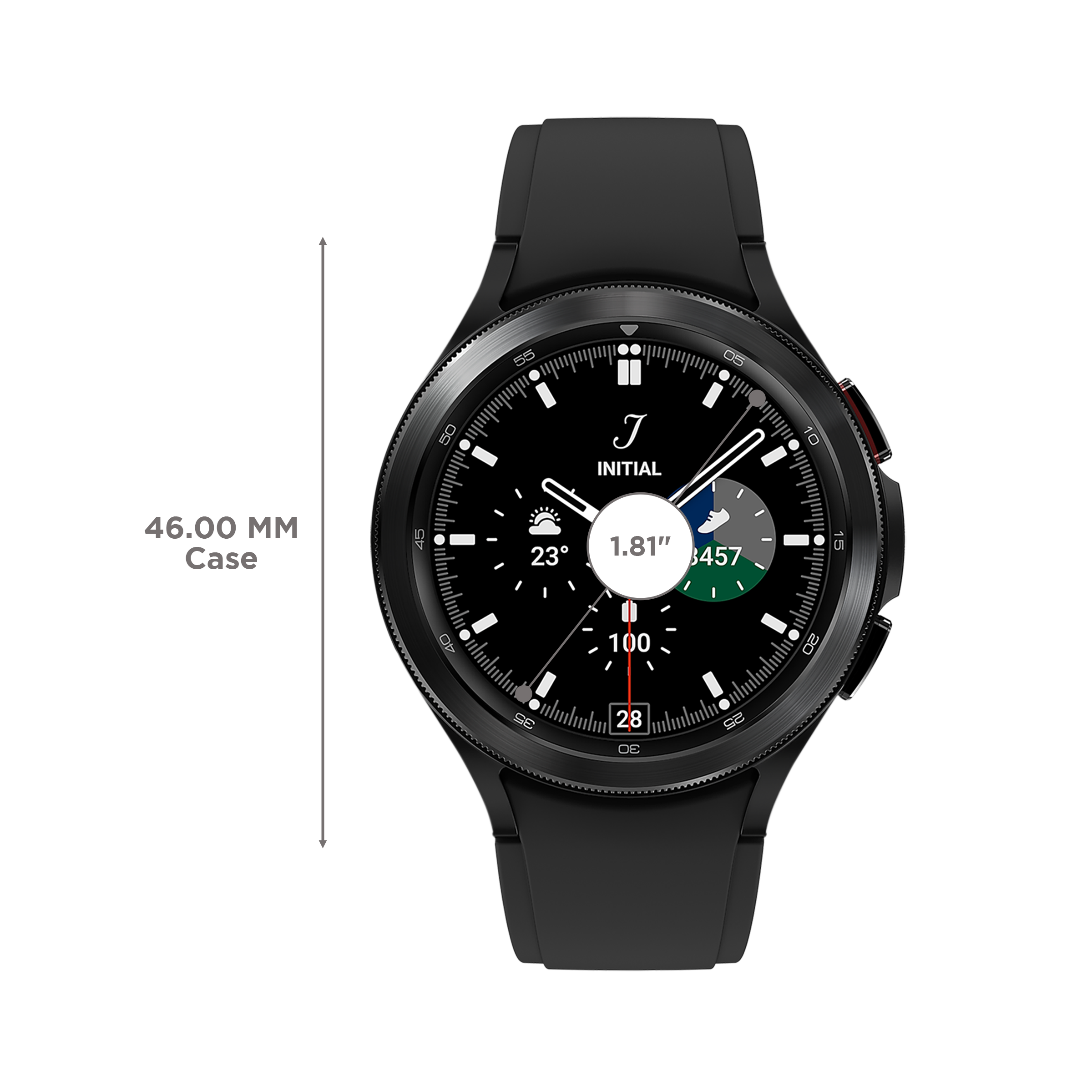 SAMSUNG Galaxy Watch4 Classic Smartwatch with Activity Tracker (46mm Super AMOLED Display, Water Resistant, Black Strap)_3