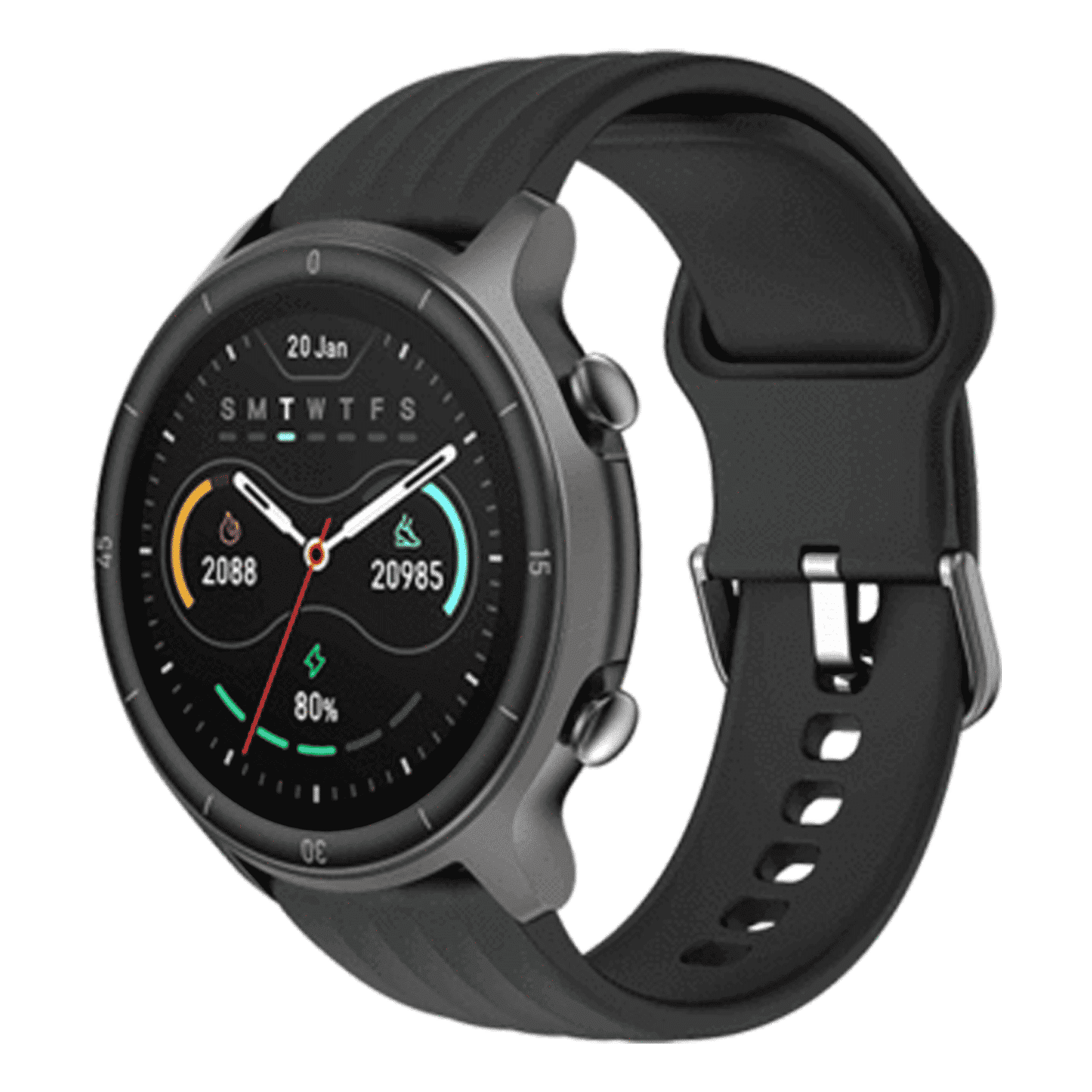 noise NoiseFit Agile Smart Watch with 14 Sports Modes (32.51mm Display, 5ATM Waterproof, Robust Black Strap)_4