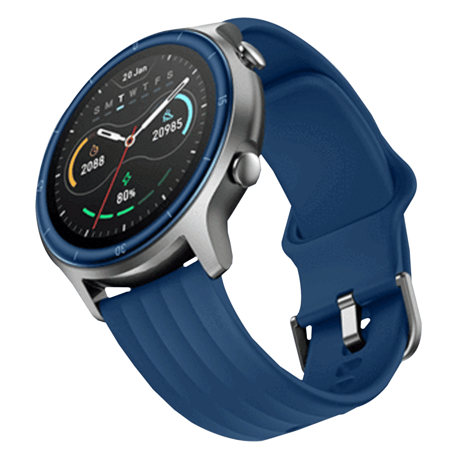 noise NoiseFit Agile Smart Watch with 14 Sports Modes (32.51mm Display, 5ATM Waterproof, Power Blue Strap)_5