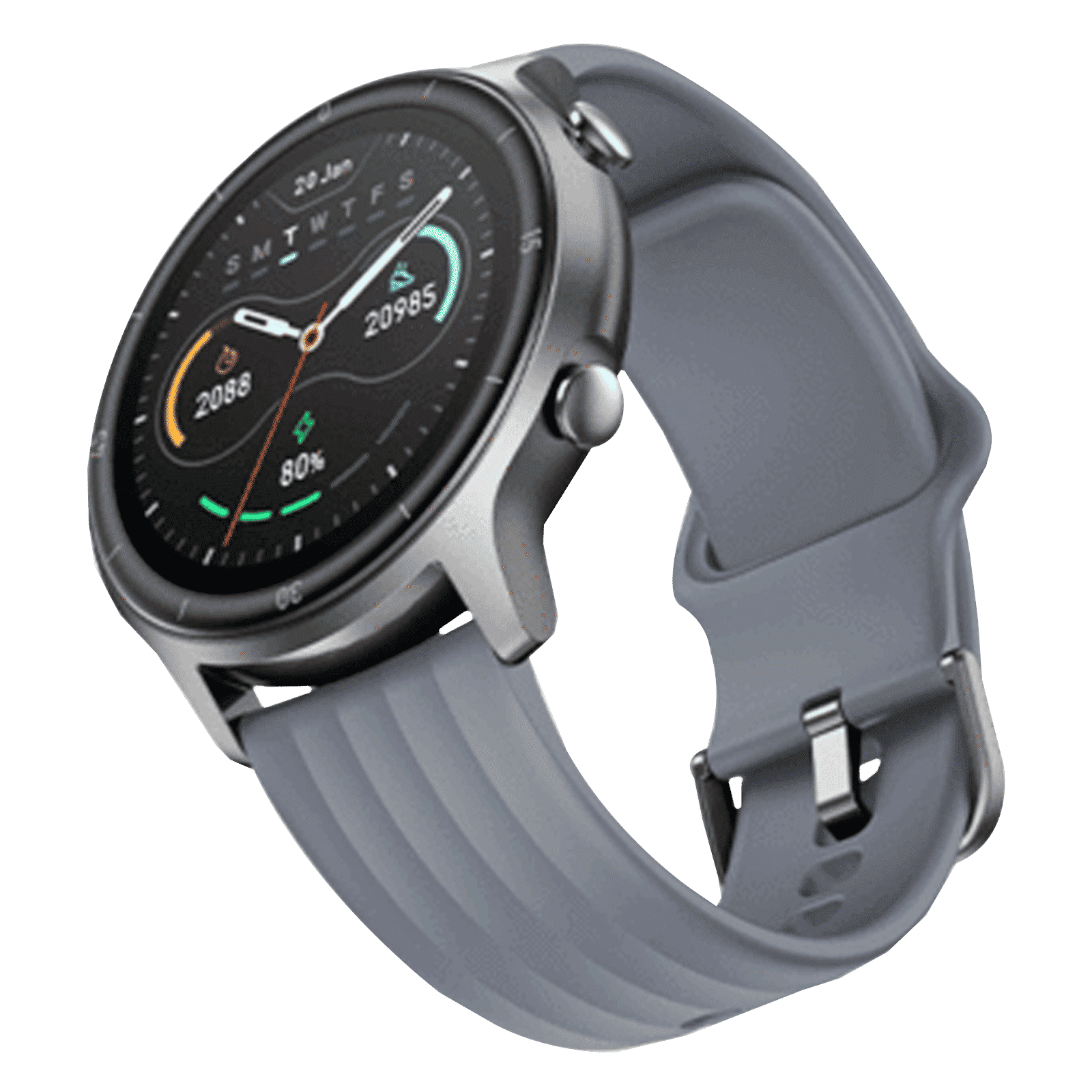 noise NoiseFit Agile Smart Watch with 14 Sports Modes (32.51mm Display, 5ATM Waterproof, Grey Strap)_5