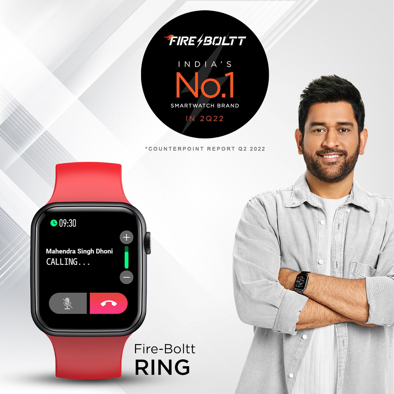 FIRE-BOLTT Ring BSW005 Smartwatch (Bluetooth, 43.18mm) (Blood Oxygen Monitoring, 05BSWAAY#4, Black/Red, Silicon Band)_5