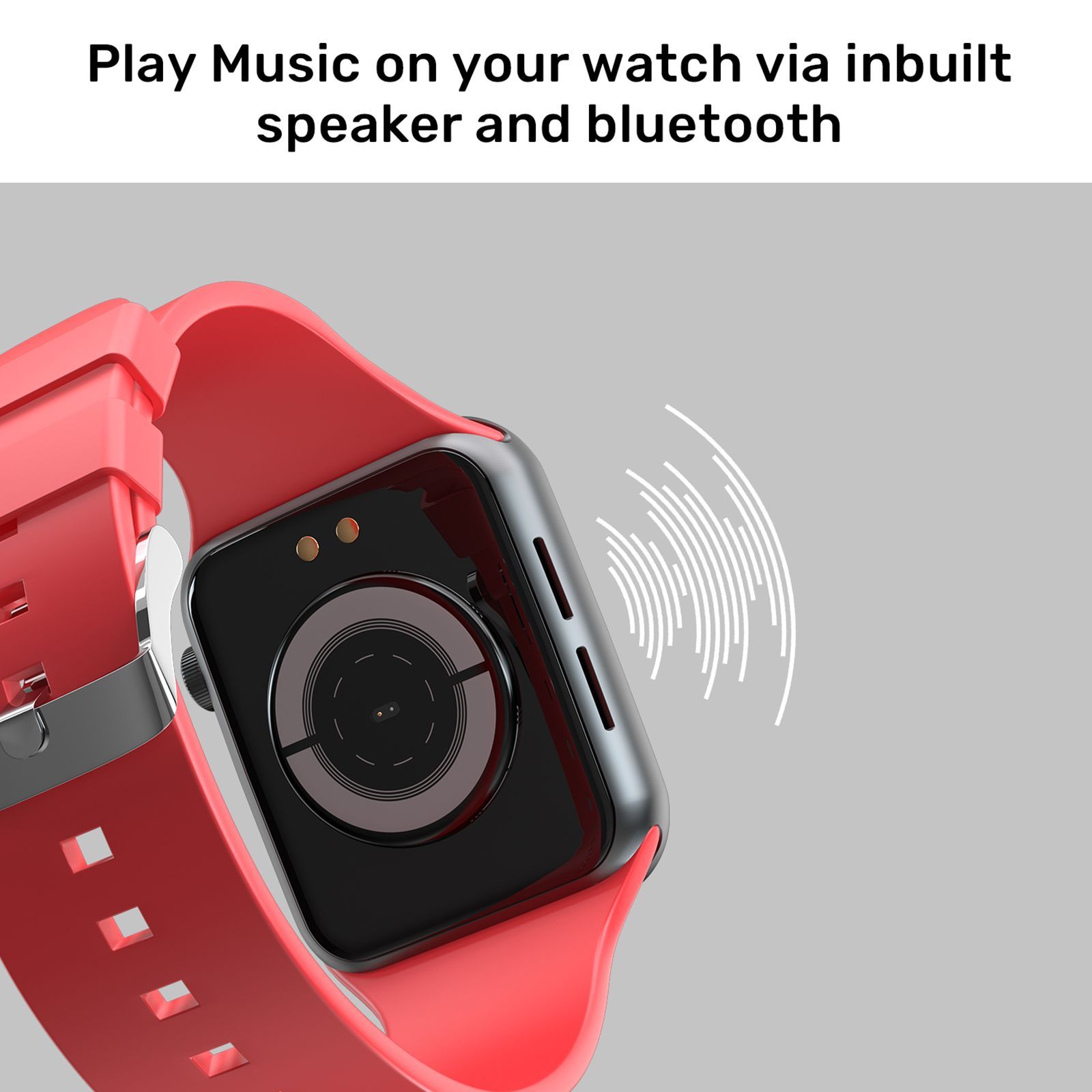 FIRE-BOLTT Ring BSW005 Smartwatch (Bluetooth, 43.18mm) (Blood Oxygen Monitoring, 05BSWAAY#4, Black/Red, Silicon Band)_8