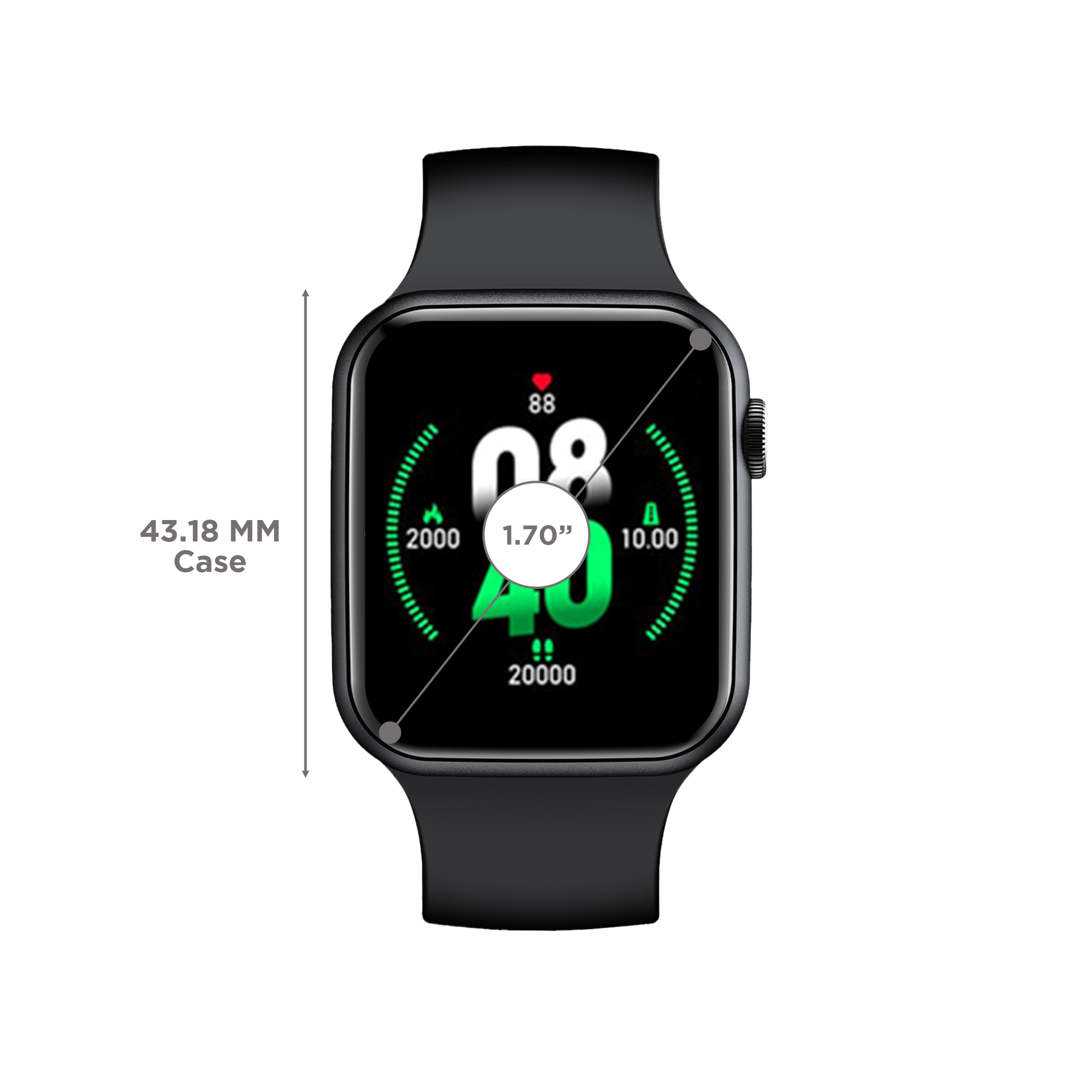 FIRE-BOLTT Ring Smartwatch with Bluetooth Calling (44.5mm with HD Display, IP67 Water Resistant, Black Strap) FIRE-BOLTT Ring Smartwatch with Bluetooth Calling (44.5mm with HD Display, IP67 Water Resistant, Black Strap)_2