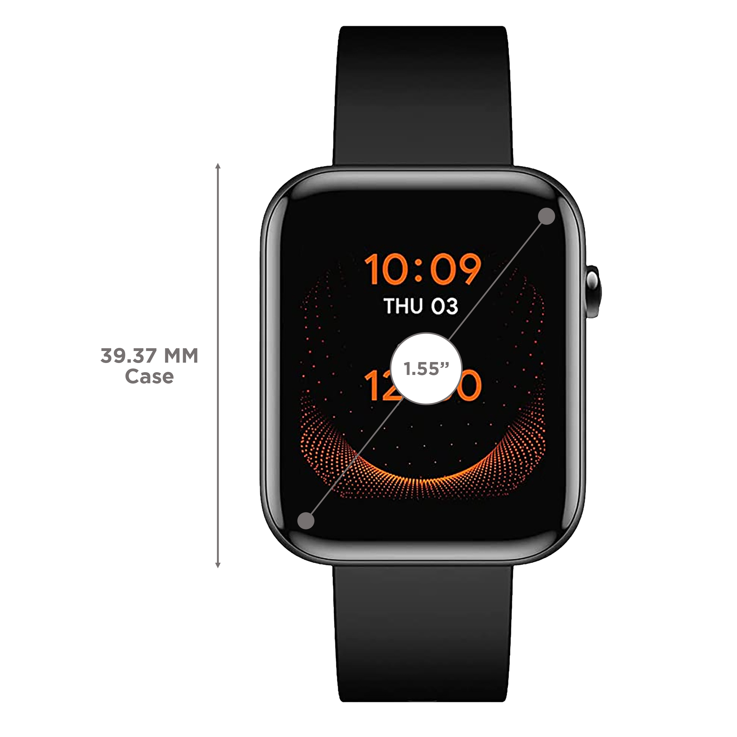 mobvoi TicWatch GTH Smartwatch with Activity Tracker (39.37mm IPS TFT Display, 5ATM Water Resistant, Black Strap)_3