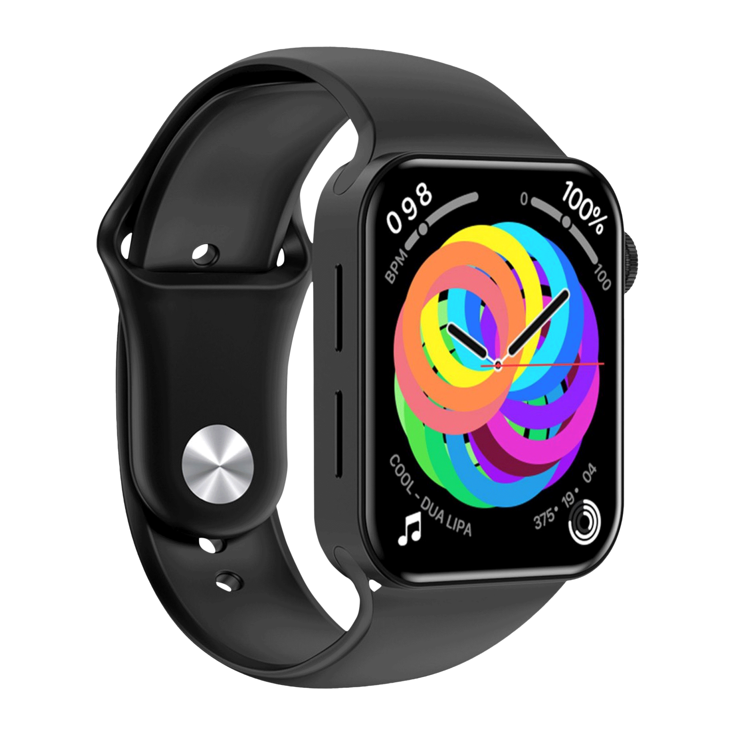 I KALL W1 Smartwatch with Bluetooth Calling (46mm IPS TFT Display, IP68 Water Resistant, Black Strap)_5