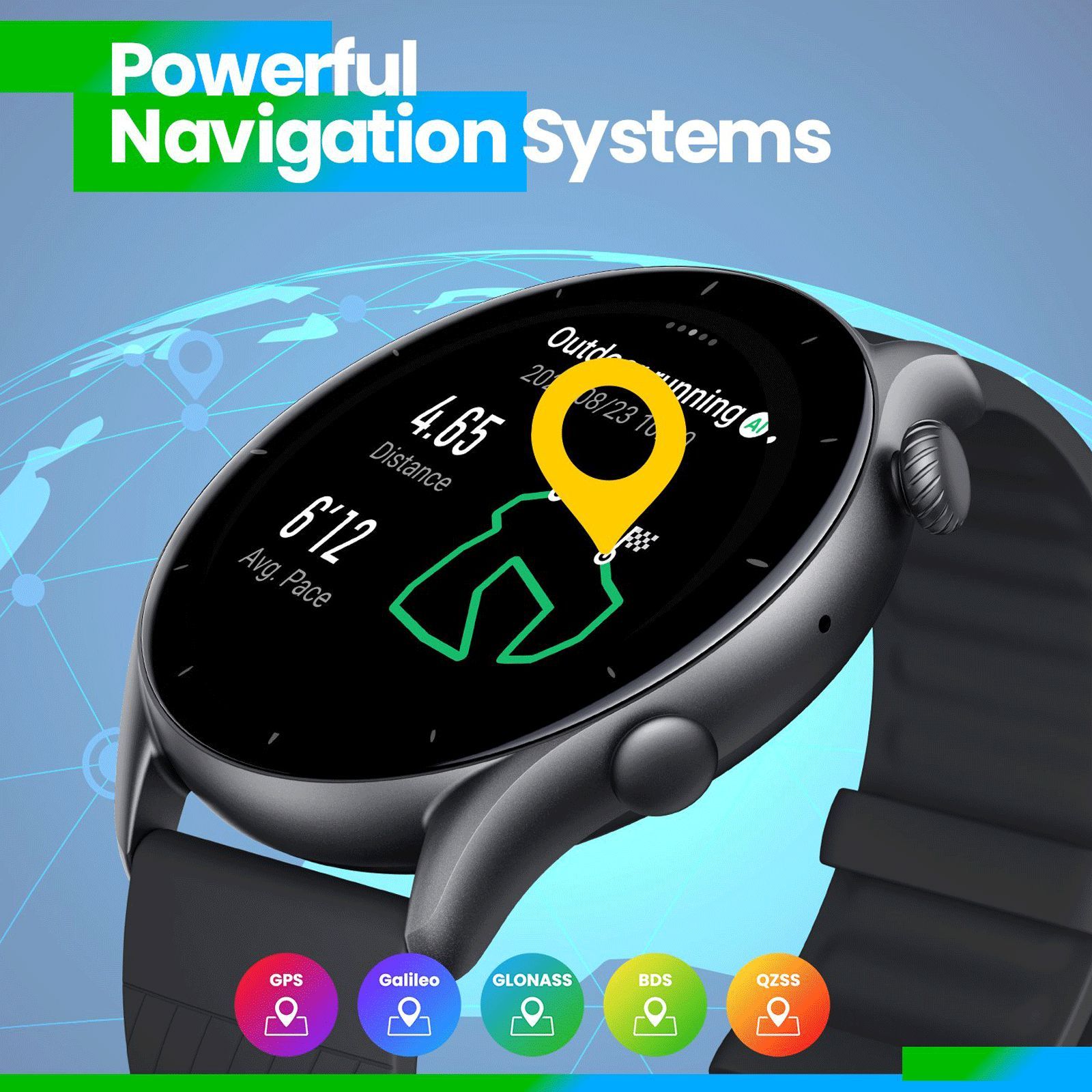 amazfit GTR 3 Smartwatch with Activity Tracker (35.3mm AMOLED Display, Water Resistant, Thunder Black Strap)_8