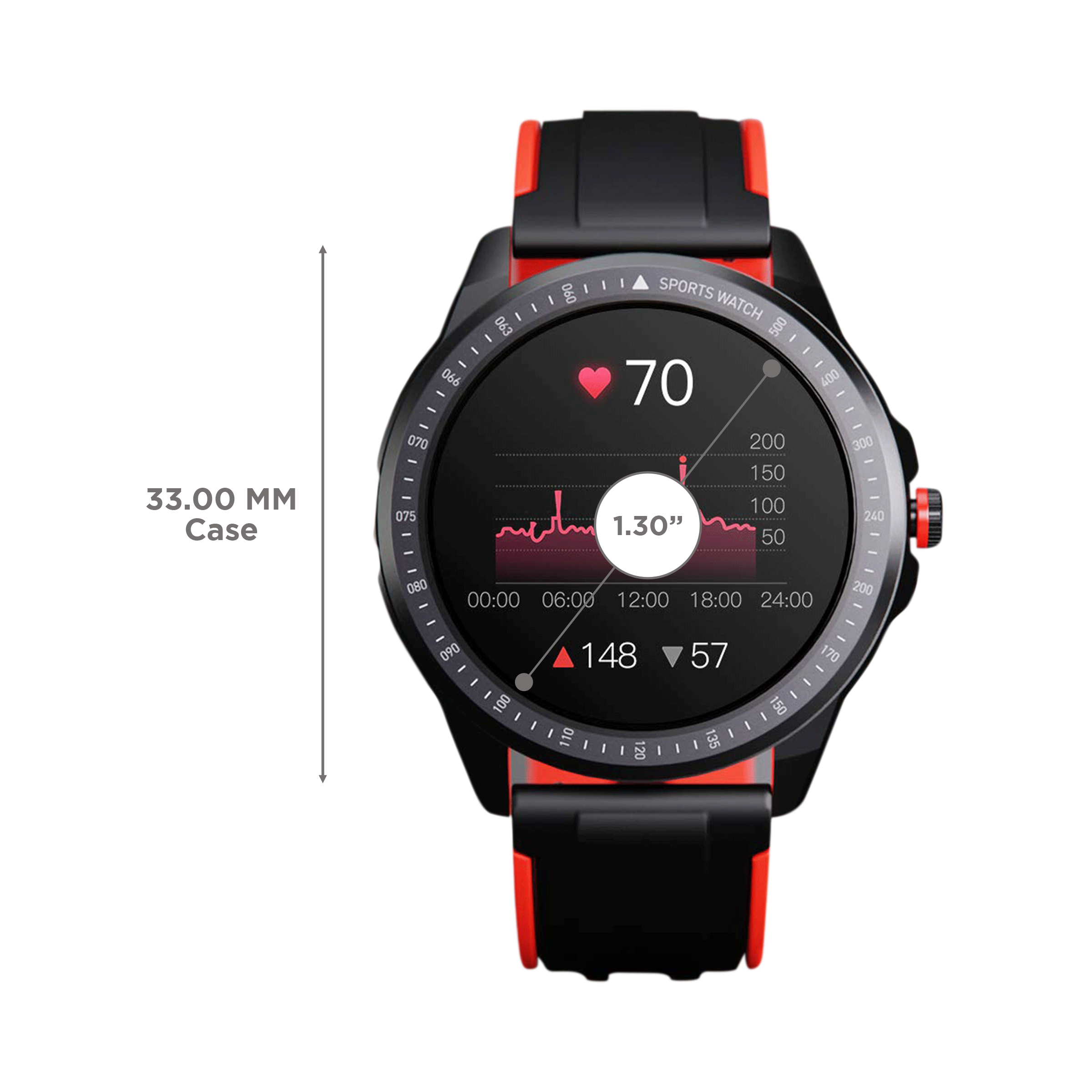 boAt Flash RTL Edition Smartwatch with Activity Tracker (33mm LCD Display, IP68 Water Resistant, Moon Red Strap) boAt Flash RTL Edition Smartwatch with Activity Tracker (33mm LCD Display, IP68 Water Resistant, Moon Red Strap)_3