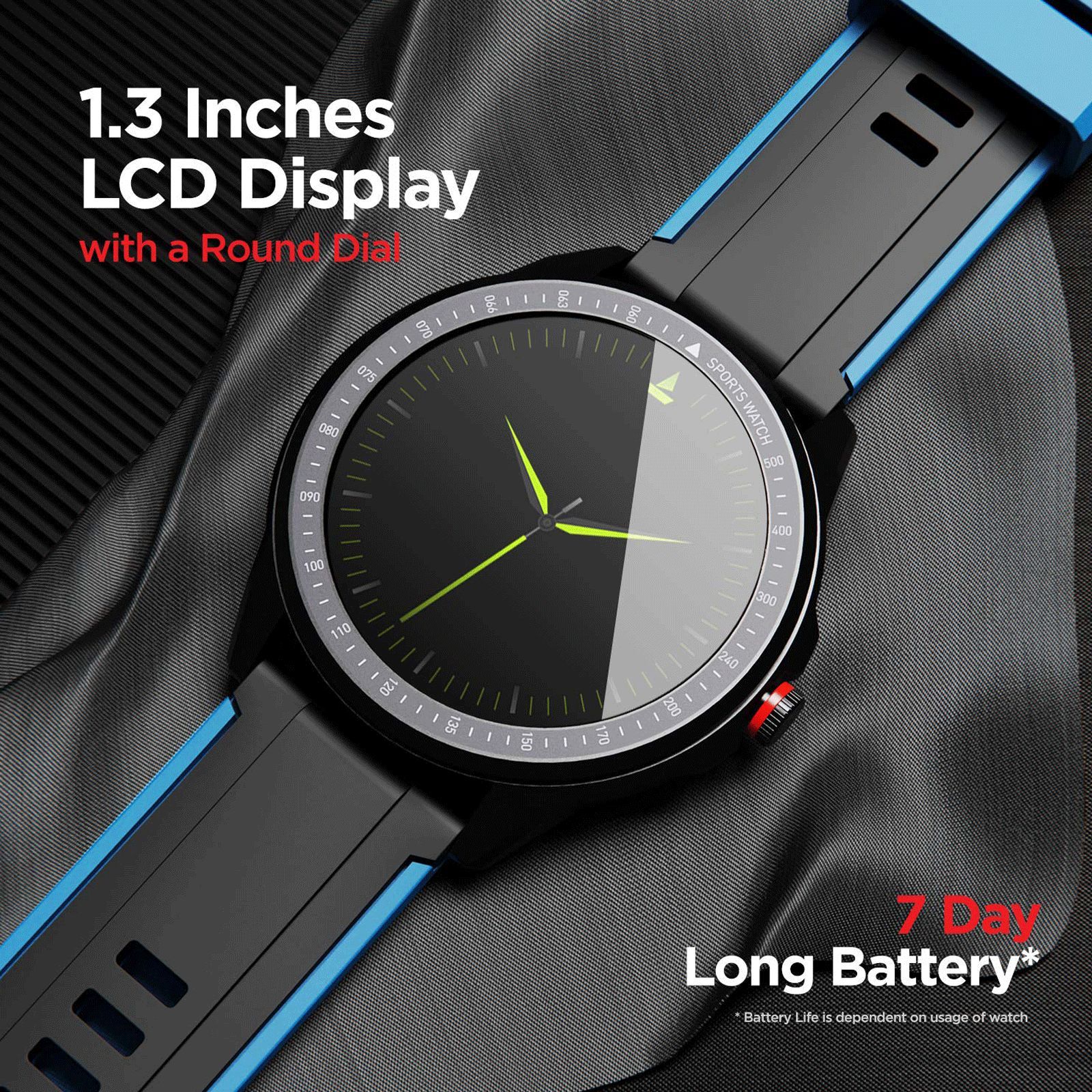 boAt Flash RTL Edition Smartwatch with Activity Tracker (33mm LCD Display, IP68 Water Resistant, Galaxy Blue Strap)_6