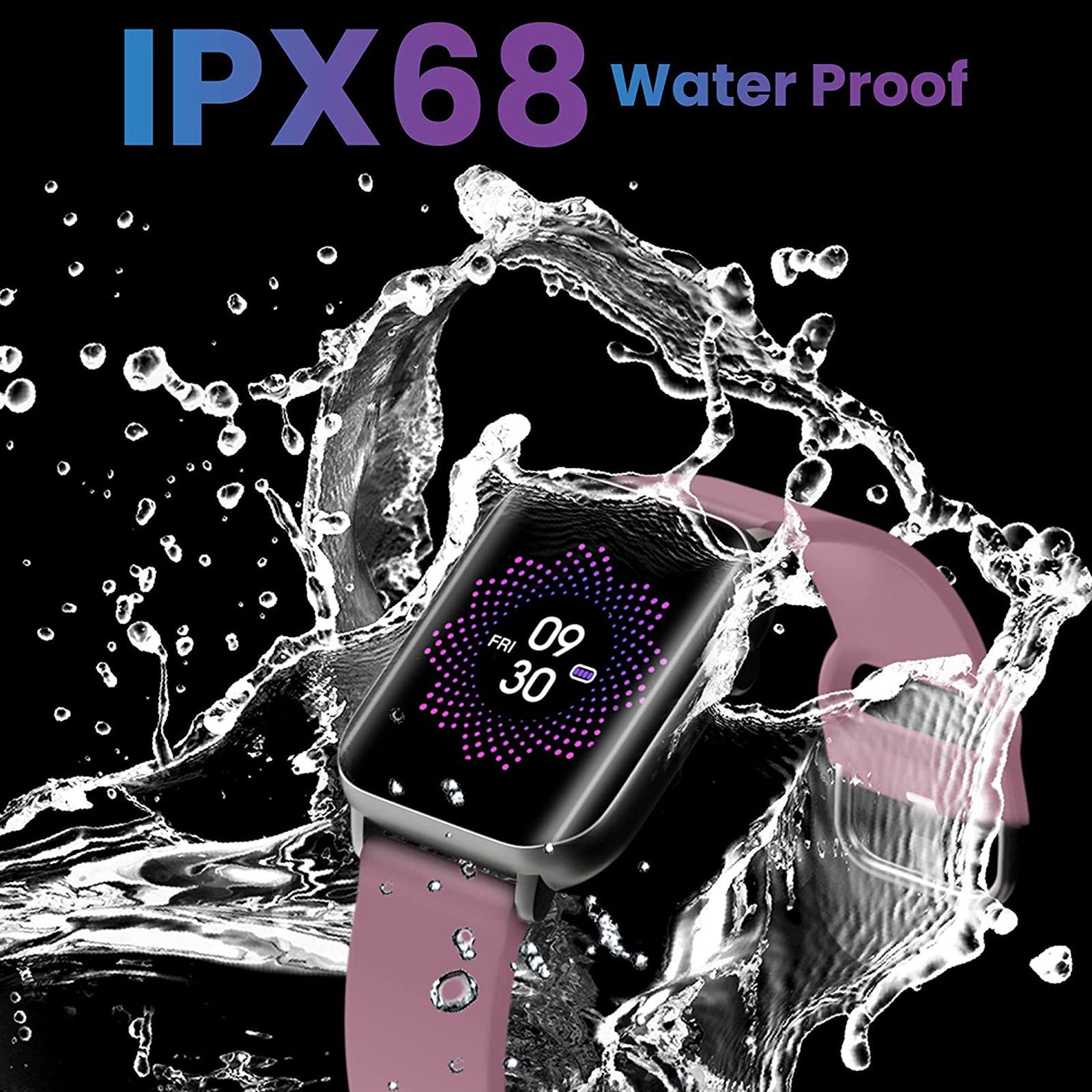 TAGG Verve Ultra Smartwatch with Activity Tracker (42.92mm 3D Curved Display, IP68 Waterproof, Pink Strap) TAGG Verve Ultra Smartwatch with Activity Tracker (42.92mm 3D Curved Display, IP68 Waterproof, Pink Strap)_8