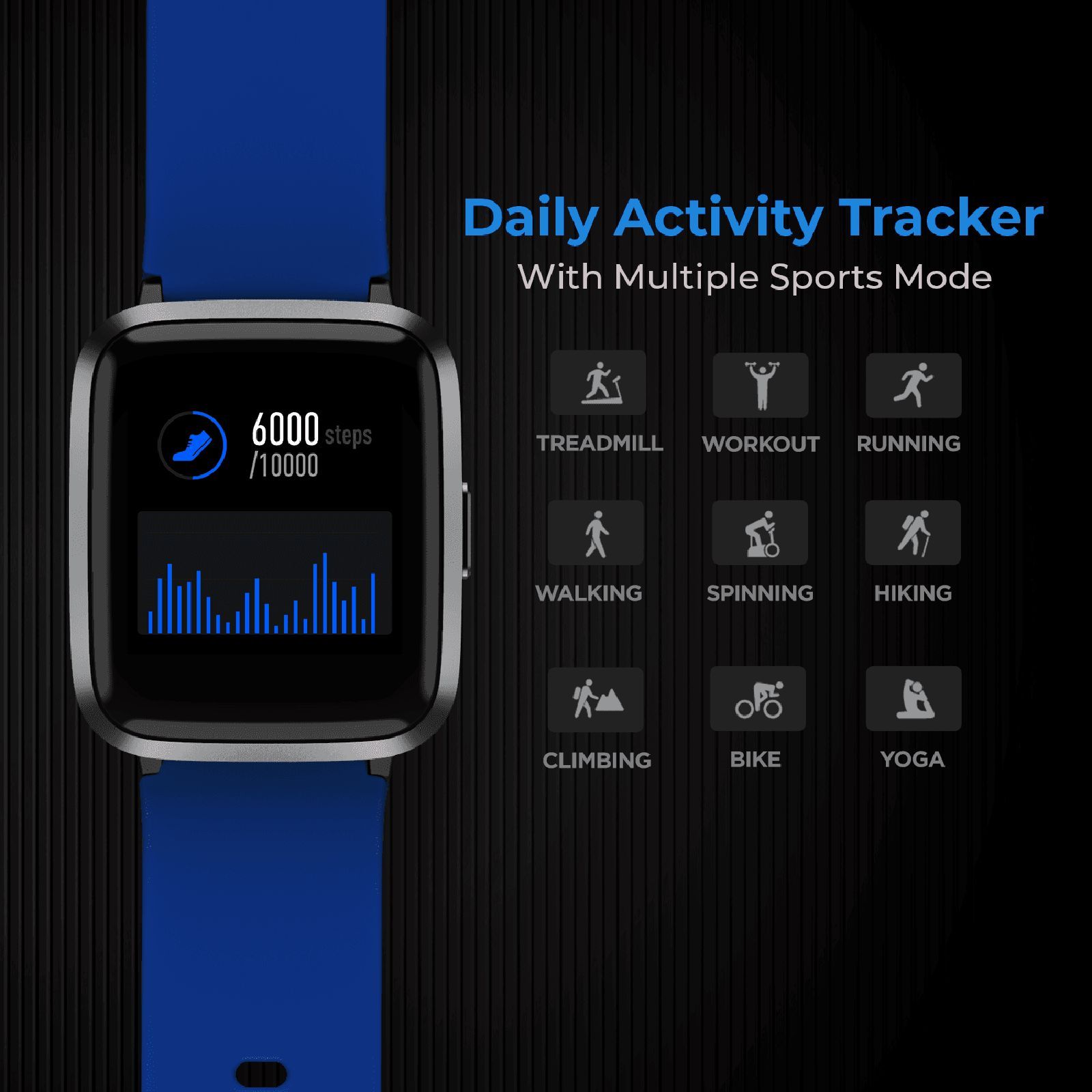 boAt Storm Captain America Marvel Edition Smartwatch with Health Monitoring (33mm 2.5D Curved Display, 5ATM Water Resistant, Captain's Blue Strap)_7