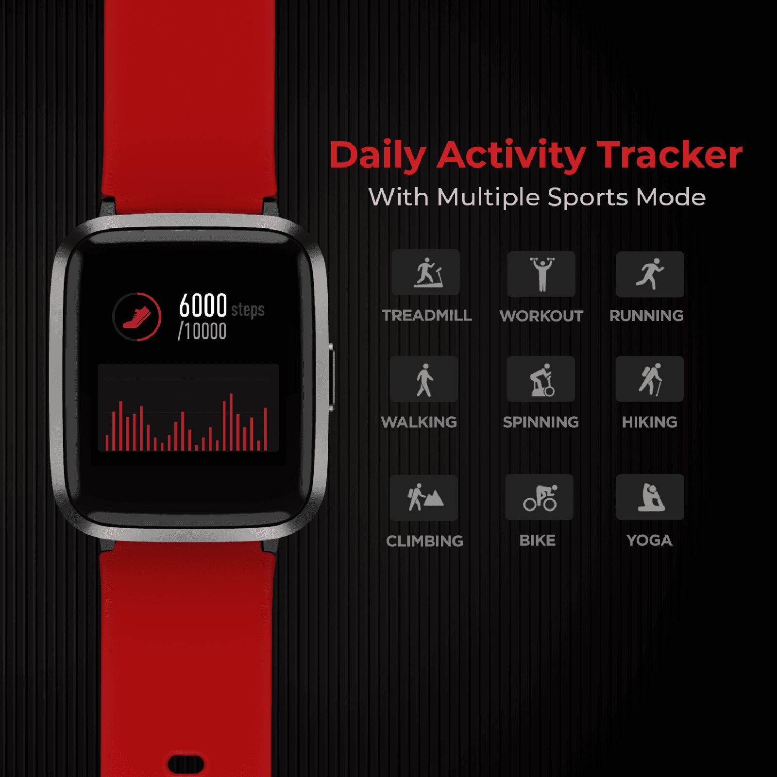 boAt Storm Iron Man Marvel Smartwatch with Health Monitoring (33mm 2.5D Curved Display, 5ATM Water Resistant, Stark Red Strap)_7