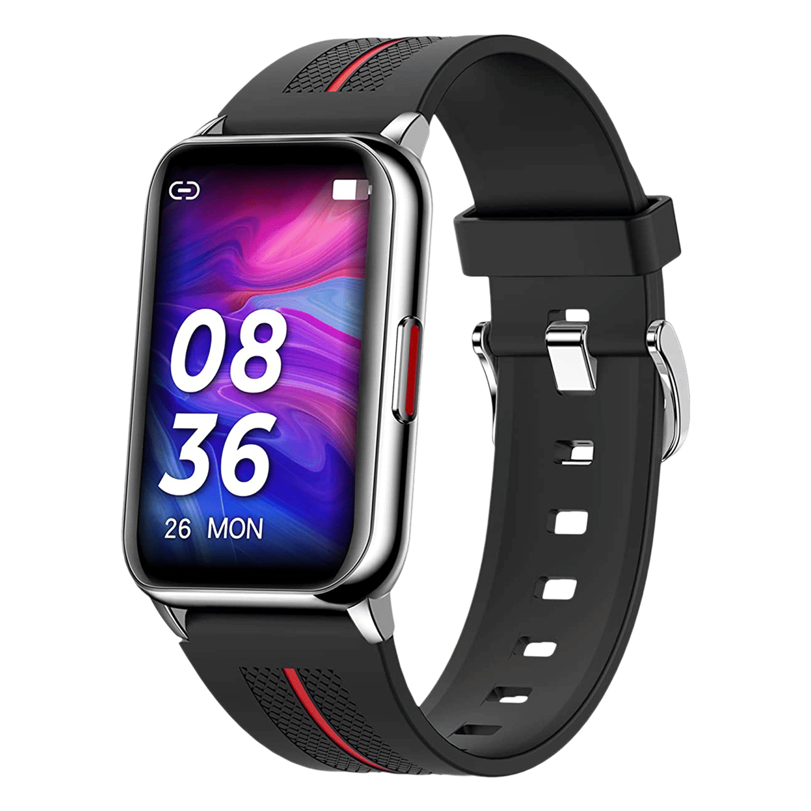 pebble Aspire Smartwatch with Female Cycle Tracker (1.57 Inch 2.5HD Curved Screen TFT-LCD Display, 5ATM Waterproof, Black Strap)_1