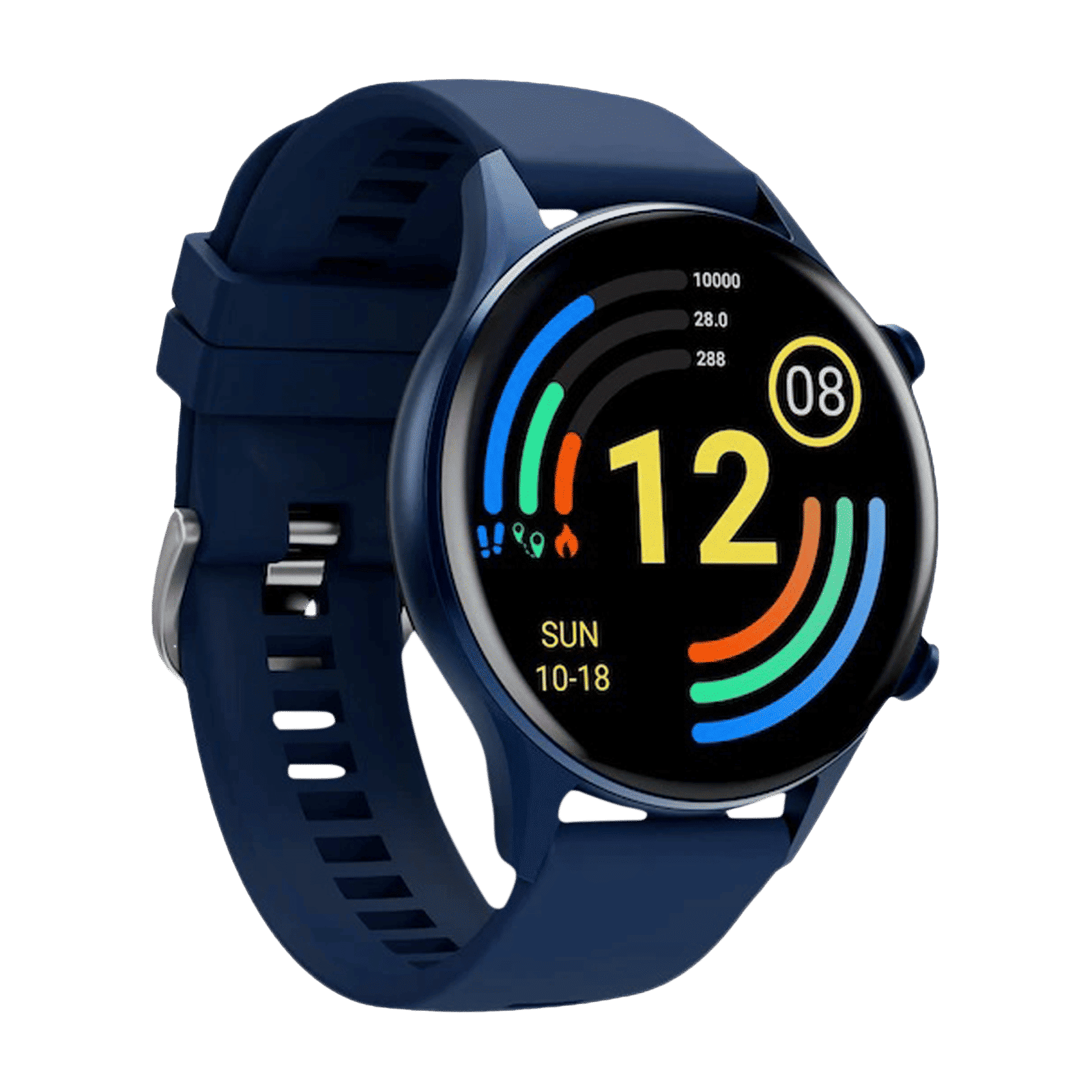 TITAN Smart Pro Smartwatch with Camera & Music Control (33.52mm AMOLED Display, 5ATM Water Resistant, Navy Blue Strap)_4