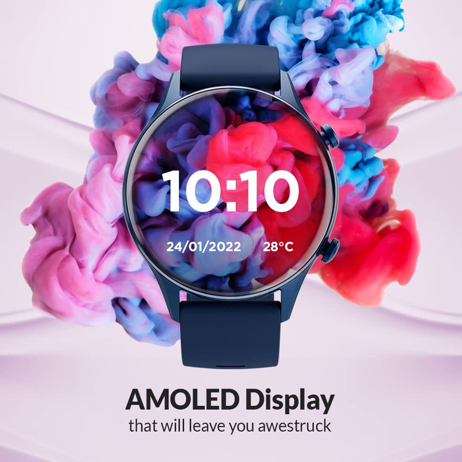 TITAN Smart Pro Smartwatch with Camera & Music Control (30.2mm AMOLED Display, 5ATM Water Resistant, Pink Strap)_7