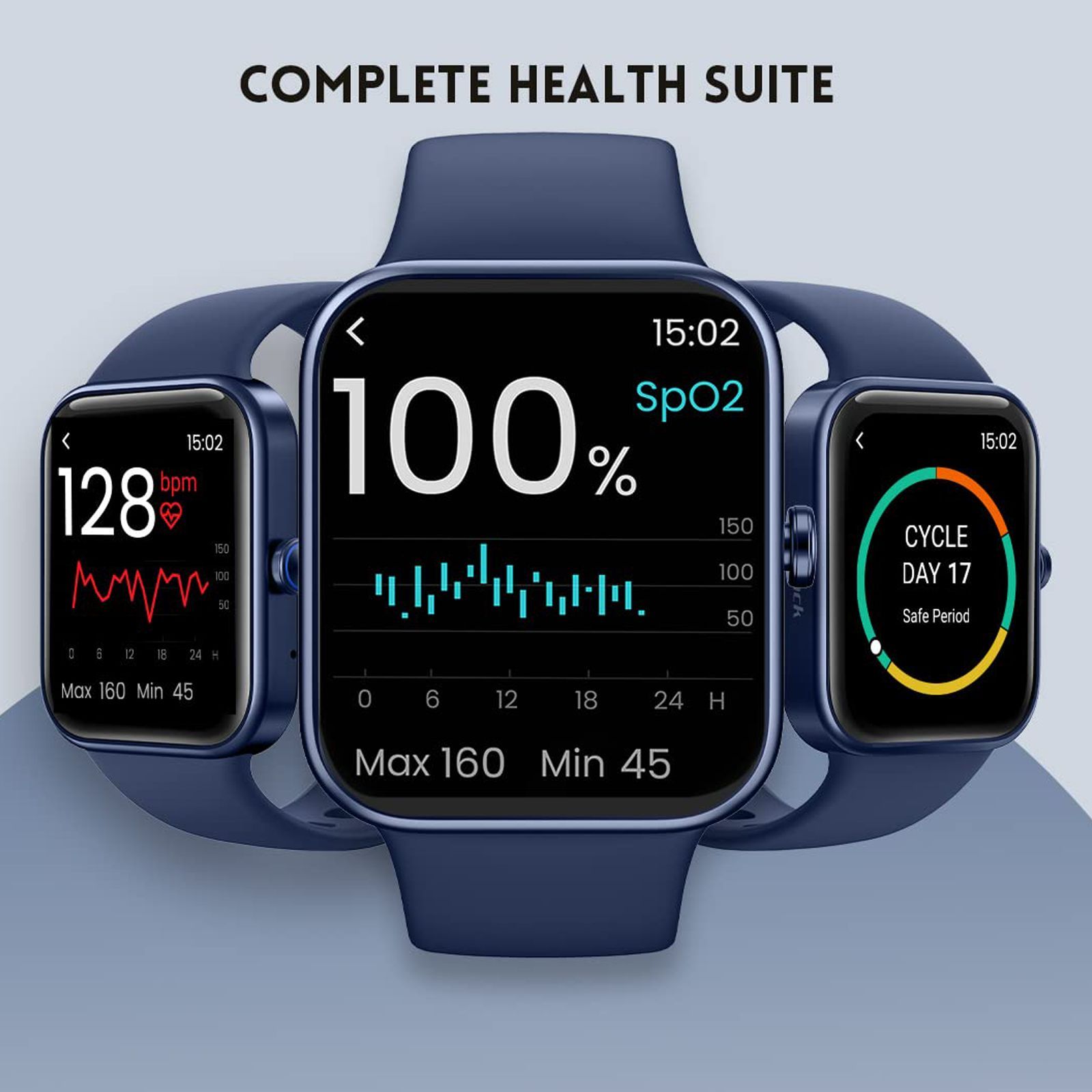 fastrack Reflex Vox Smartwatch with Activity Tracker (42.93mm TFT LCD Display, 5ATM Water Resistant, Blazing Blue Strap) fastrack Reflex Vox Smartwatch with Activity Tracker (42.93mm TFT LCD Display, 5ATM Water Resistant, Blazing Blue Strap)_6