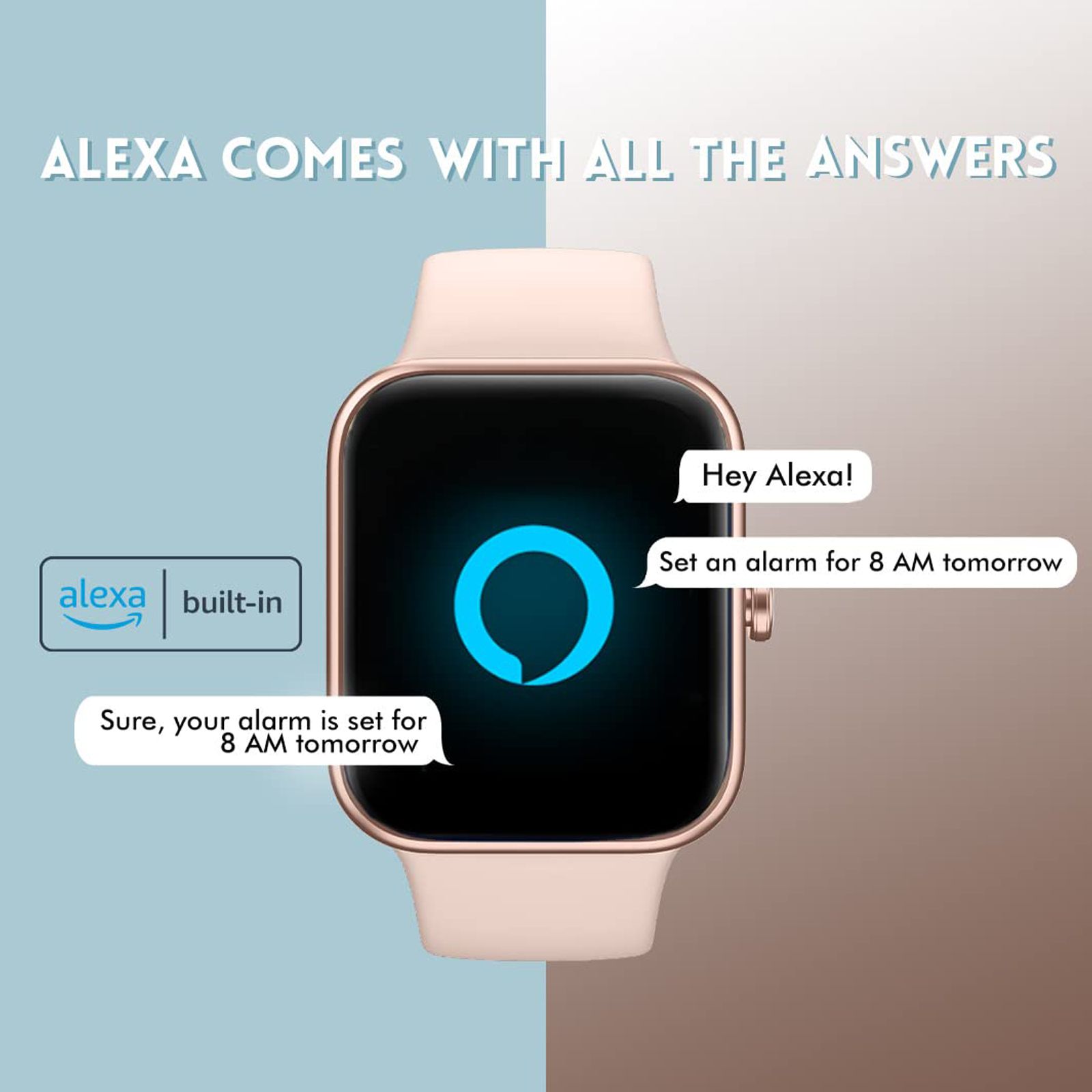 fastrack Reflex Vox Smartwatch with Activity Tracker (42.92mm HD Display, 5ATM Water Resistant, Pink Strap)_8