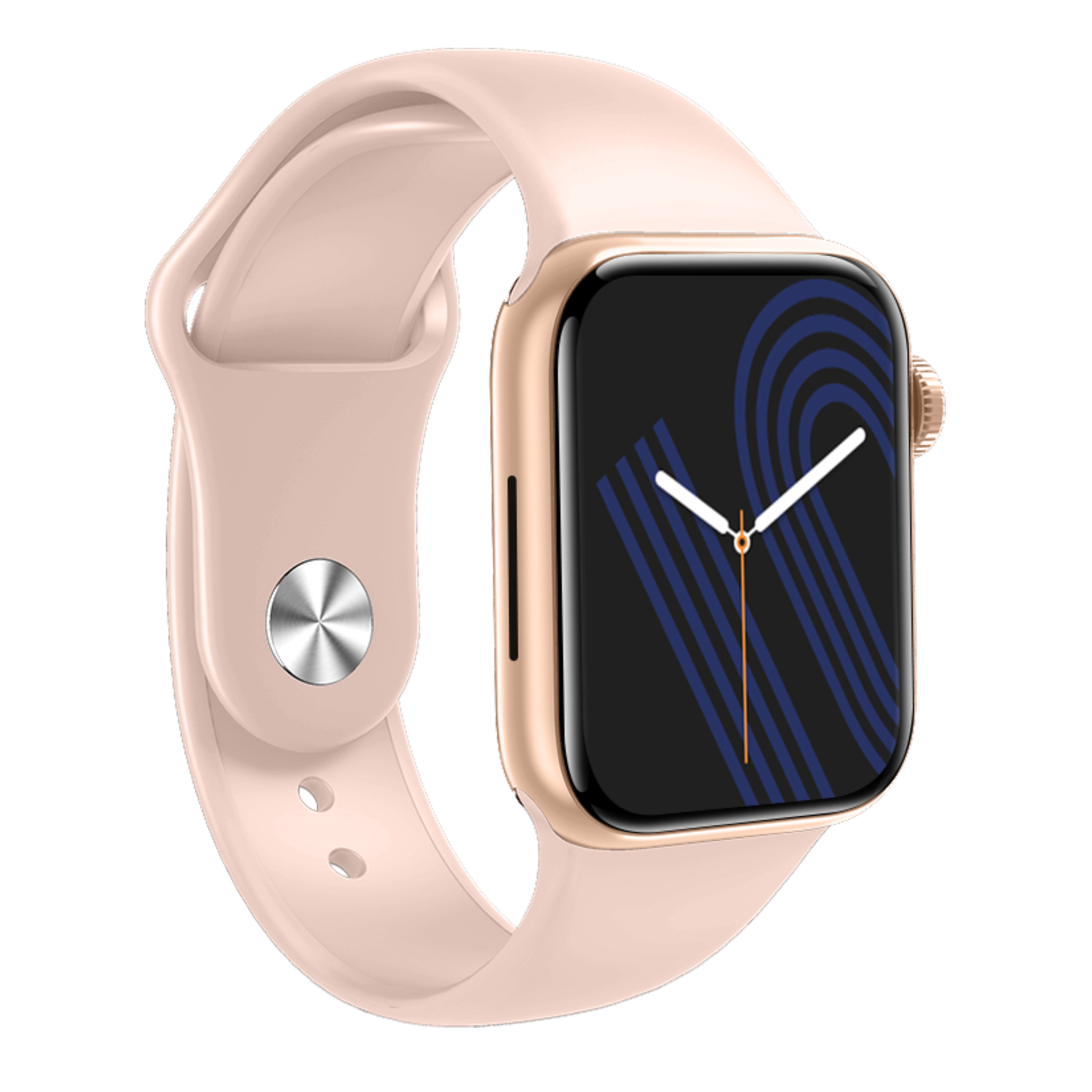 I KALL W3 Smartwatch with Bluetooth Calling (43.68mm HD Display, IP67 Waterproof, Gold Strap)_1