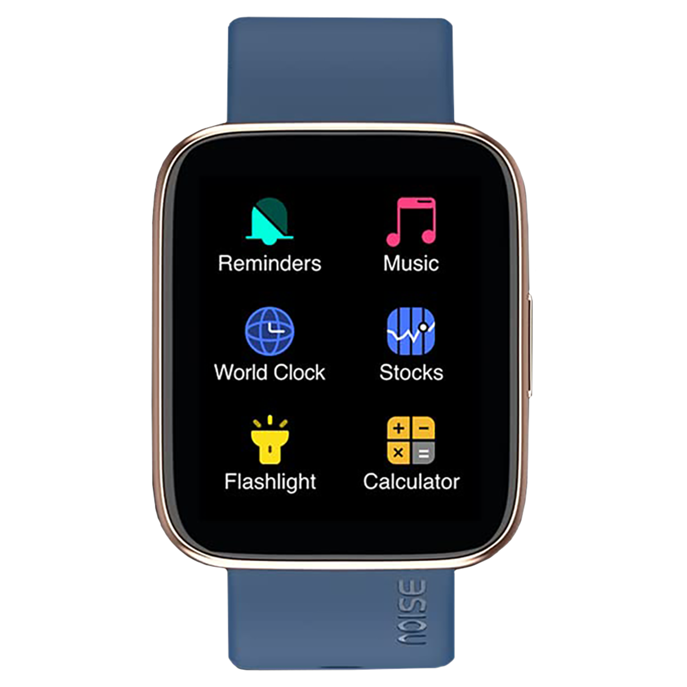 noise ColorFit Ultra 2 Smartwatch with Activity Tracker (45.2mm AMOLED Display, IP68 Water Resistant, Navy Gold Strap)_1