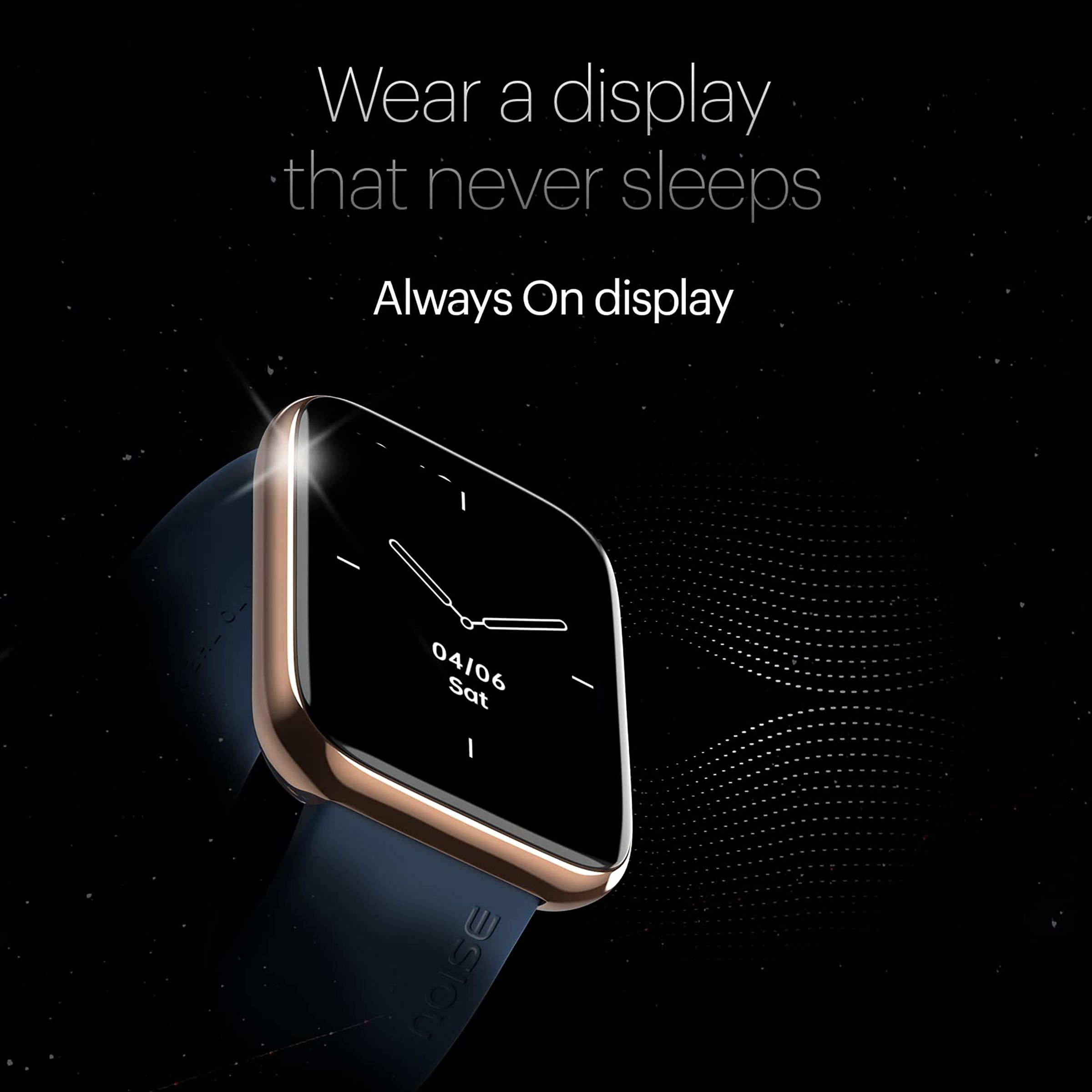 noise ColorFit Ultra 2 Smartwatch with Activity Tracker (45.2mm AMOLED Display, IP68 Water Resistant, Navy Gold Strap)_5