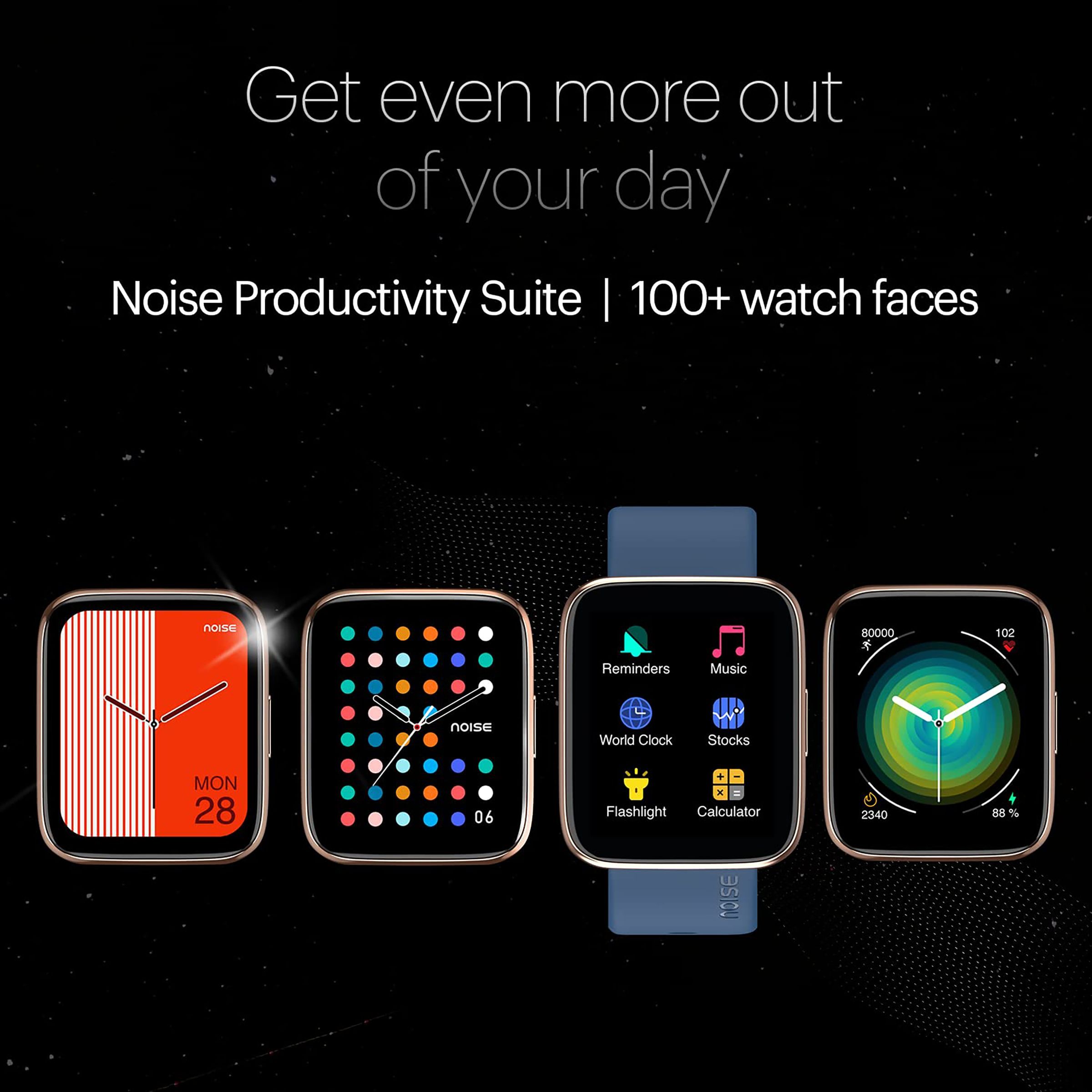 noise ColorFit Ultra 2 Smartwatch with Activity Tracker (45.2mm AMOLED Display, IP68 Water Resistant, Navy Gold Strap)_8