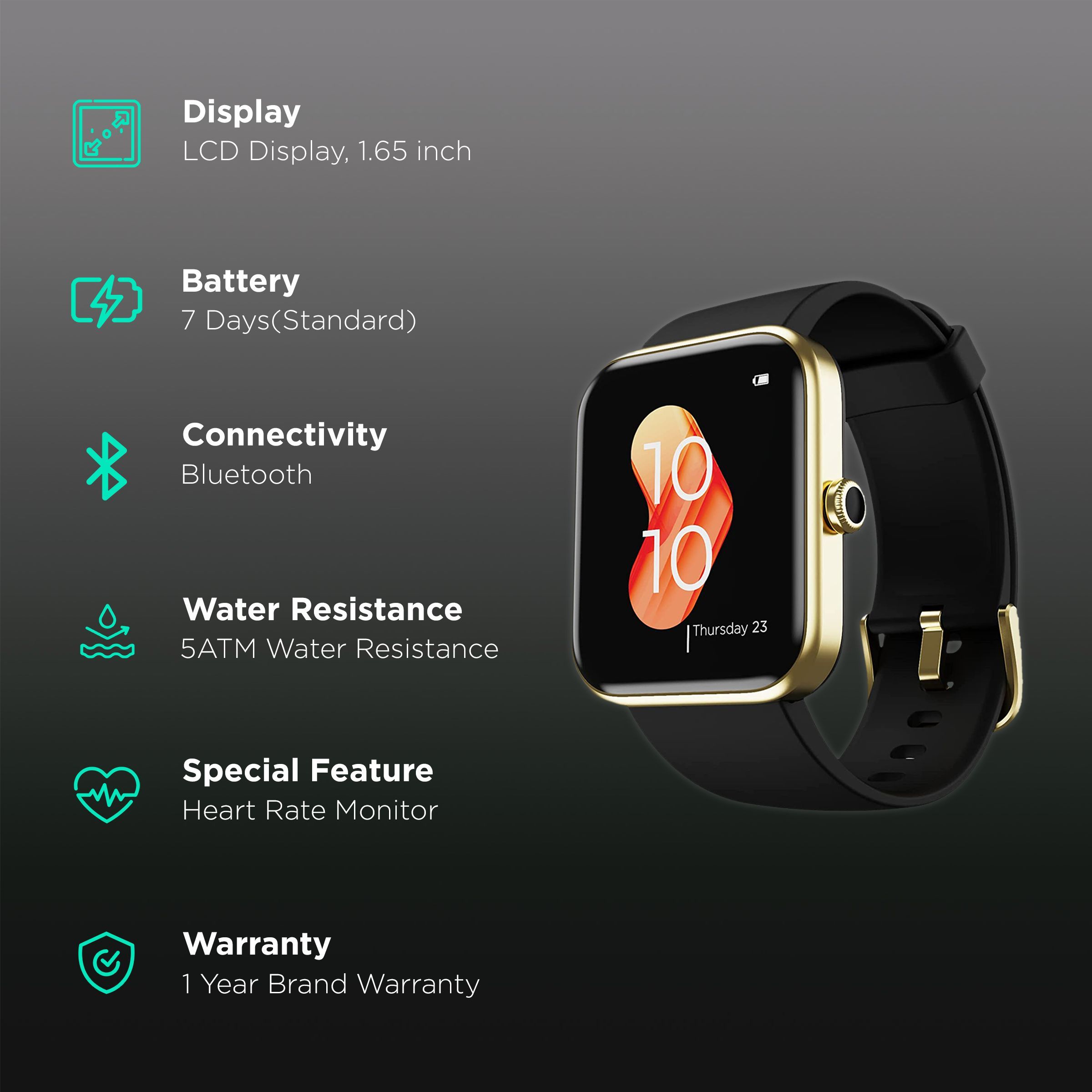 boAt Xtend Smartwatch with Activity Tracker (42mm LCD Display, 5ATM Water Resistant, Pitch Black Strap)_1