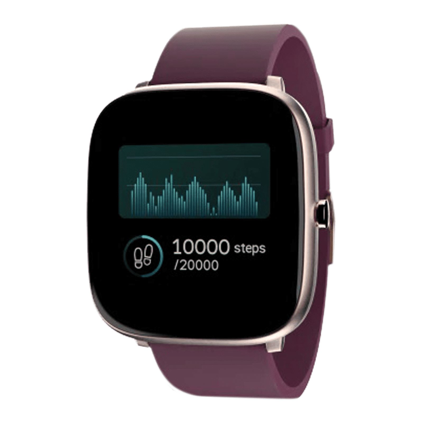 noise ColorFit Qube O2 Smartwatch with Activity Tracker (35.56mm TFT LCD Display, IP68 Waterproof, Deep Wine Strap)_1