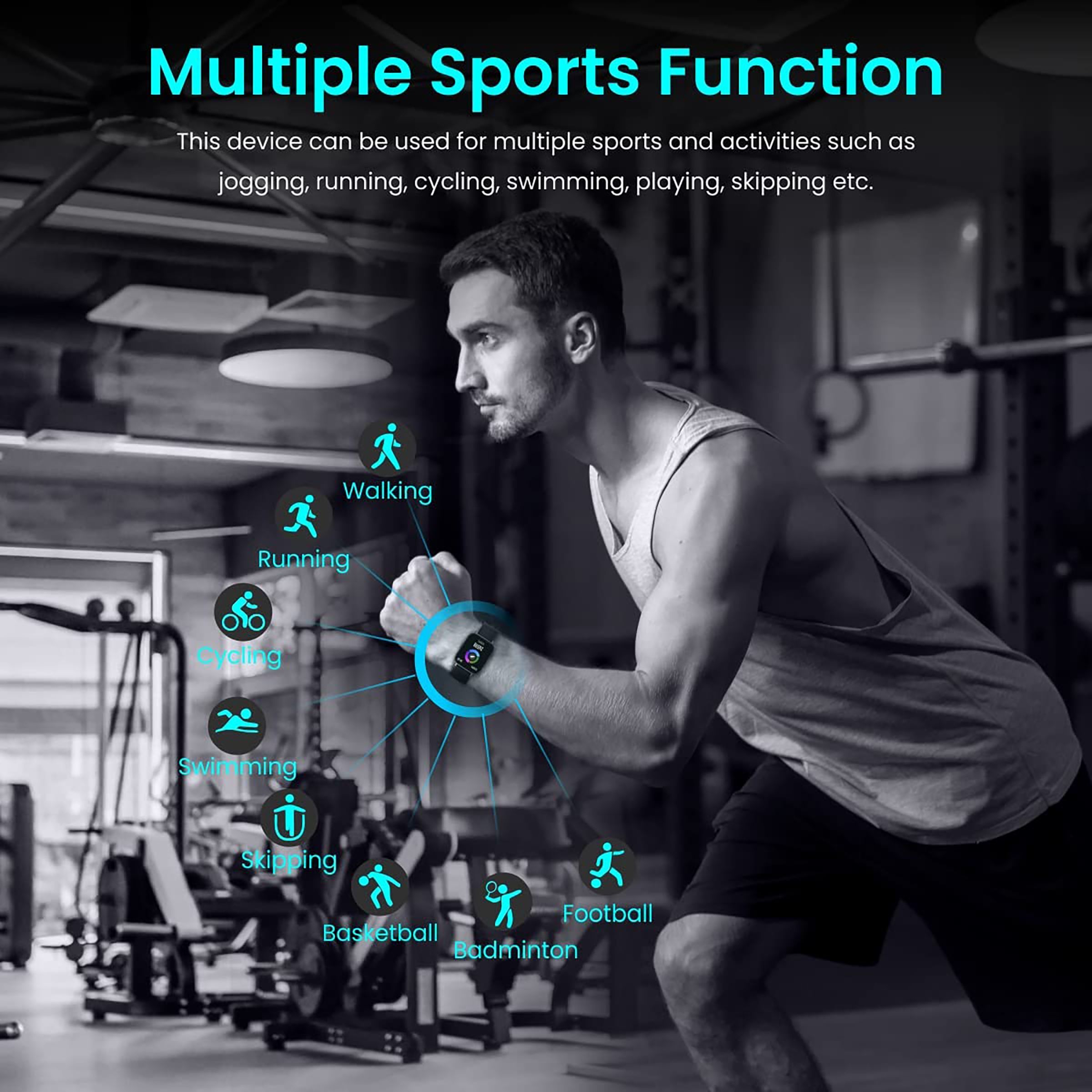 PORTRONICS Kronos Y1 Smartwatch with Bluetooth Calling (44.45mm HD Display, IP67 Splash Resistant, Grey Strap) PORTRONICS Kronos Y1 Smartwatch with Bluetooth Calling (44.45mm HD Display, IP67 Splash Resistant, Grey Strap)_8